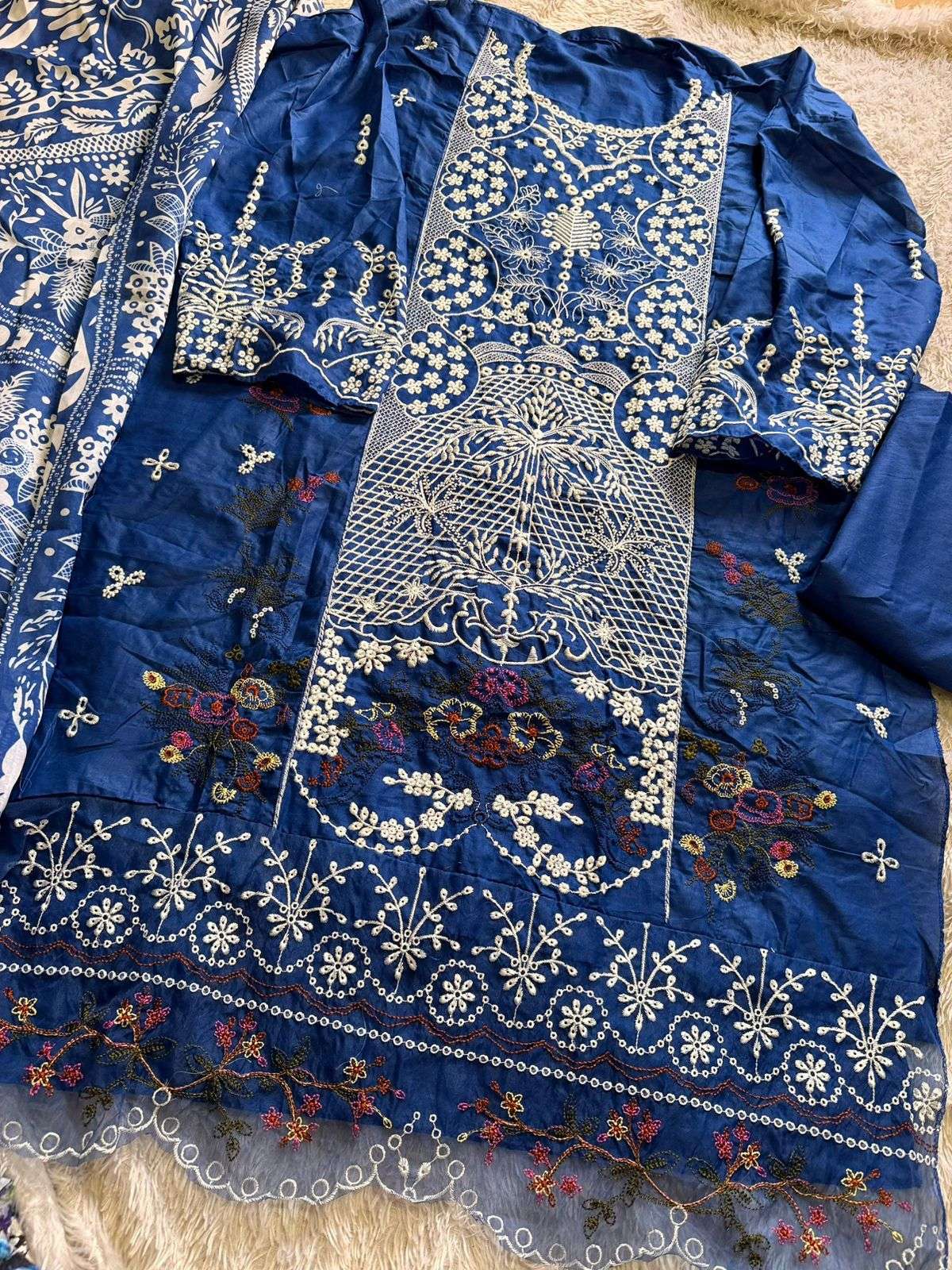 MEHBOOB  TEX OMBRE NX VOL 9 COTTON HEAVY EMBROIDERY WORK SUIT