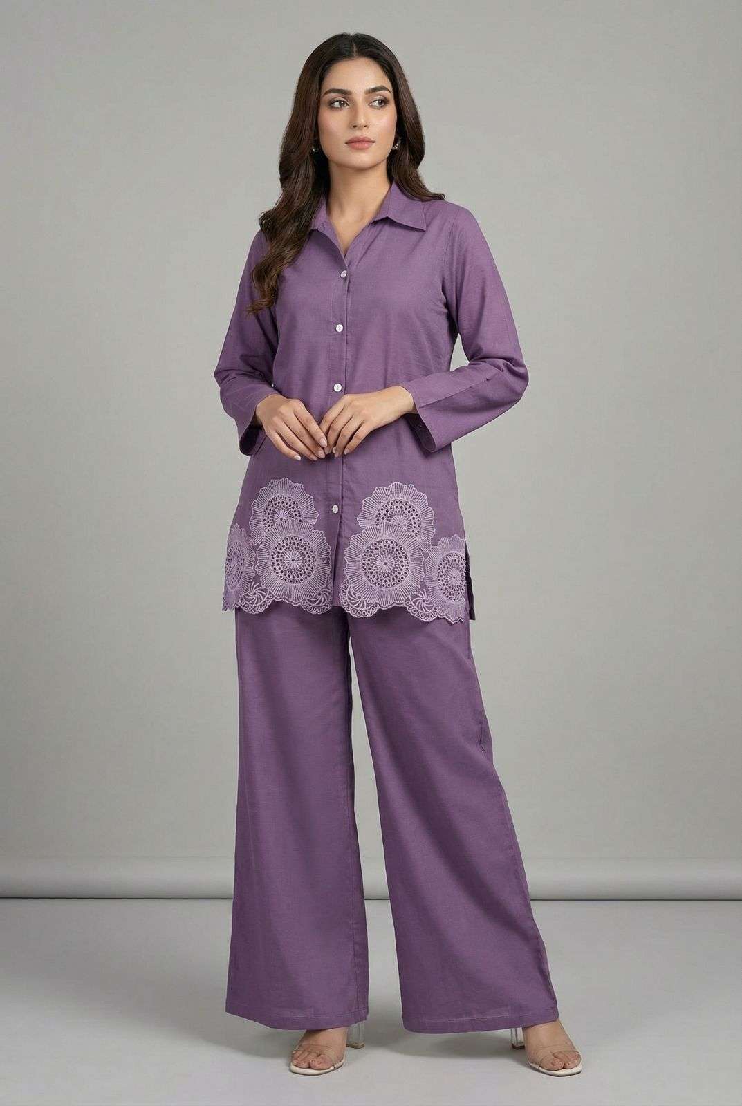 MF CO-ORD SET COLLECTION SILK FANCY PREETY LOOKS TOP WITH BOTTOM PAIR
