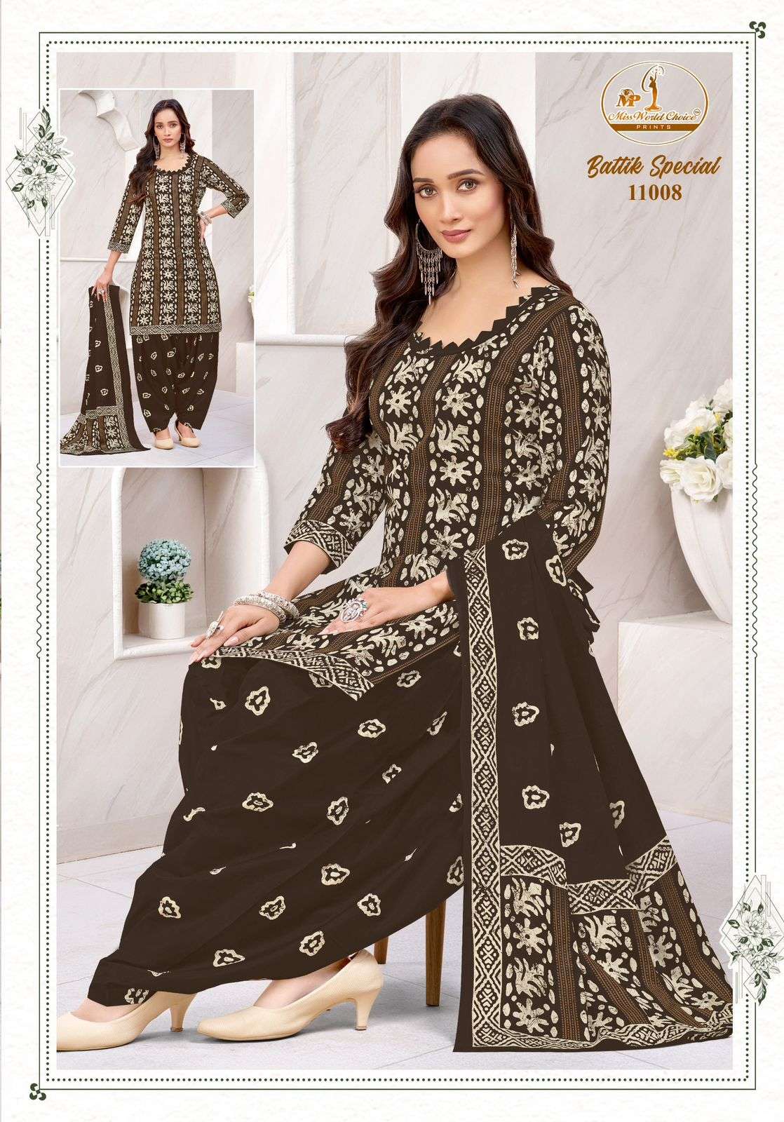 MISS WORLD CHOICE BATIK SPECIAL VOL 11 COTTON PRINTED PATIYALA SALWAR SUIT