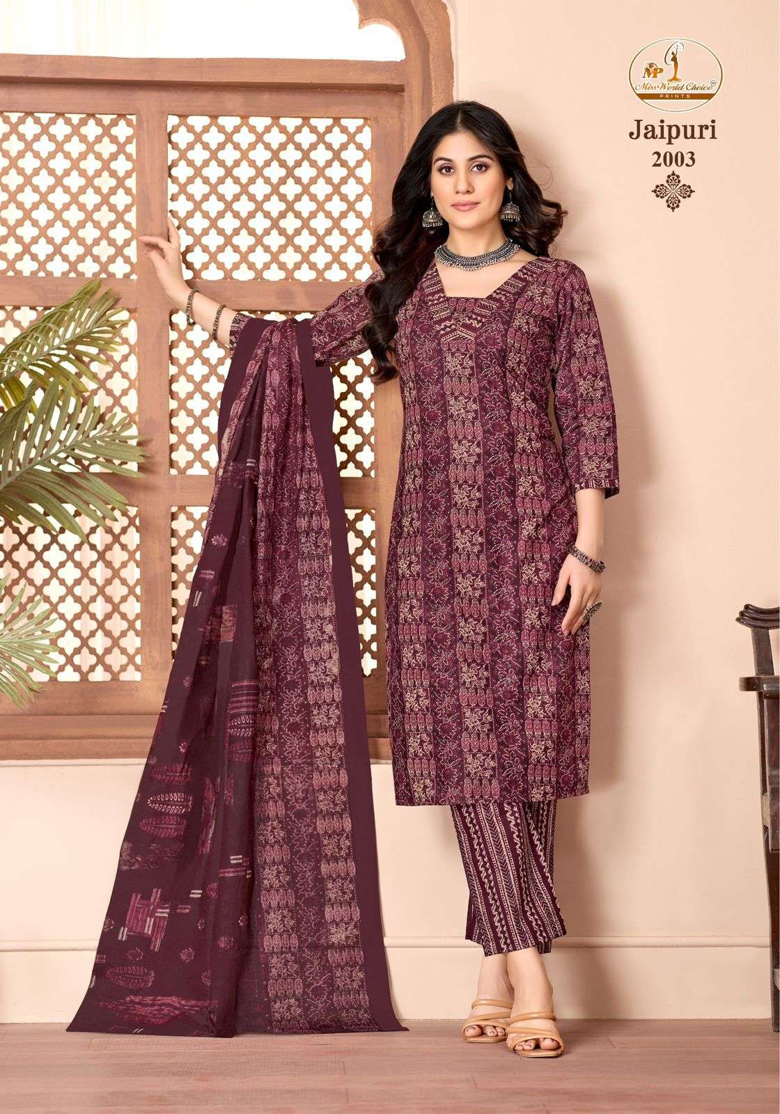 MISS WORLD CHOICE JAIPURI VOL 2 COTTON PRINTED SALWAR SUIT