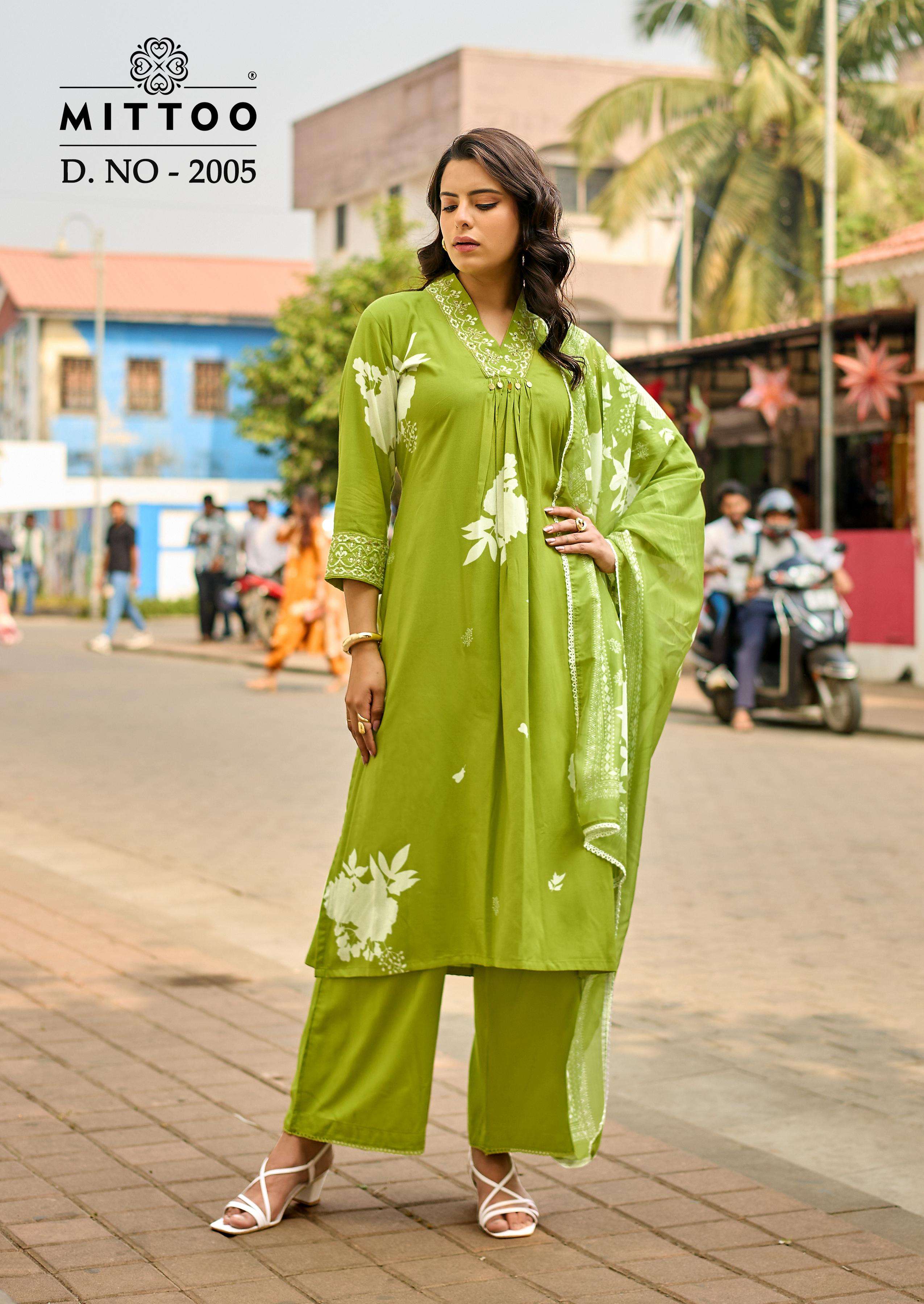 MITTOO RAZIA RAYON PRINT FANCY SUMMER WEAR LADIES 3PCS SET COLLECTION 