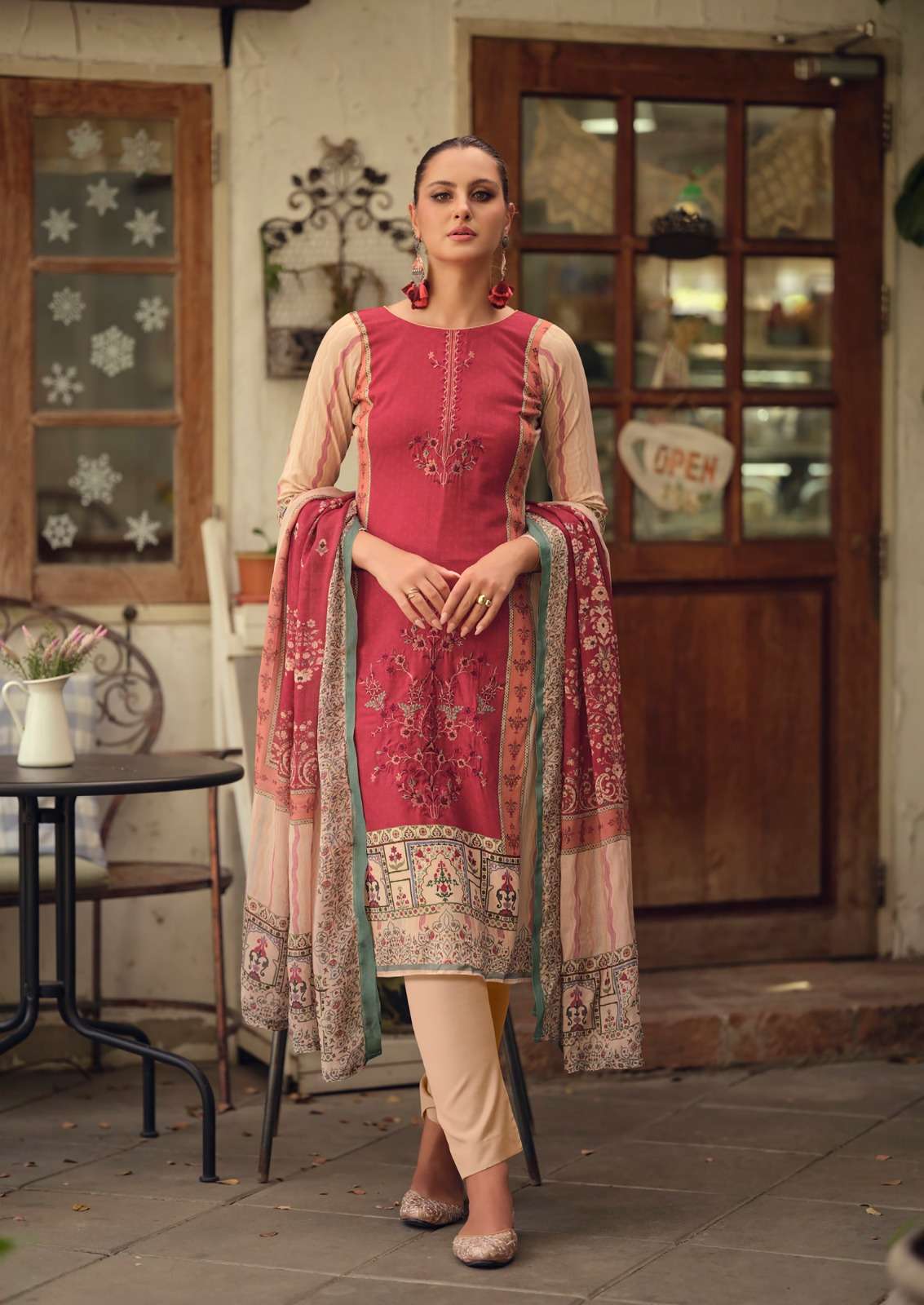 NISANKA AZAA VOL 4 VISCOSE LAWN FANCY EMBROIDERY WORK SUIT