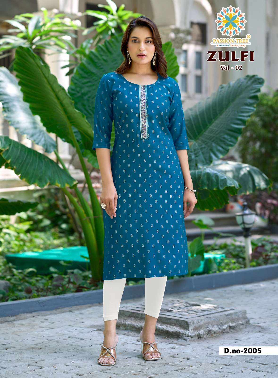 PASSION TREE ZULFI VOL 2 FANCY WEAR LADIES STRAIGHT KURTI