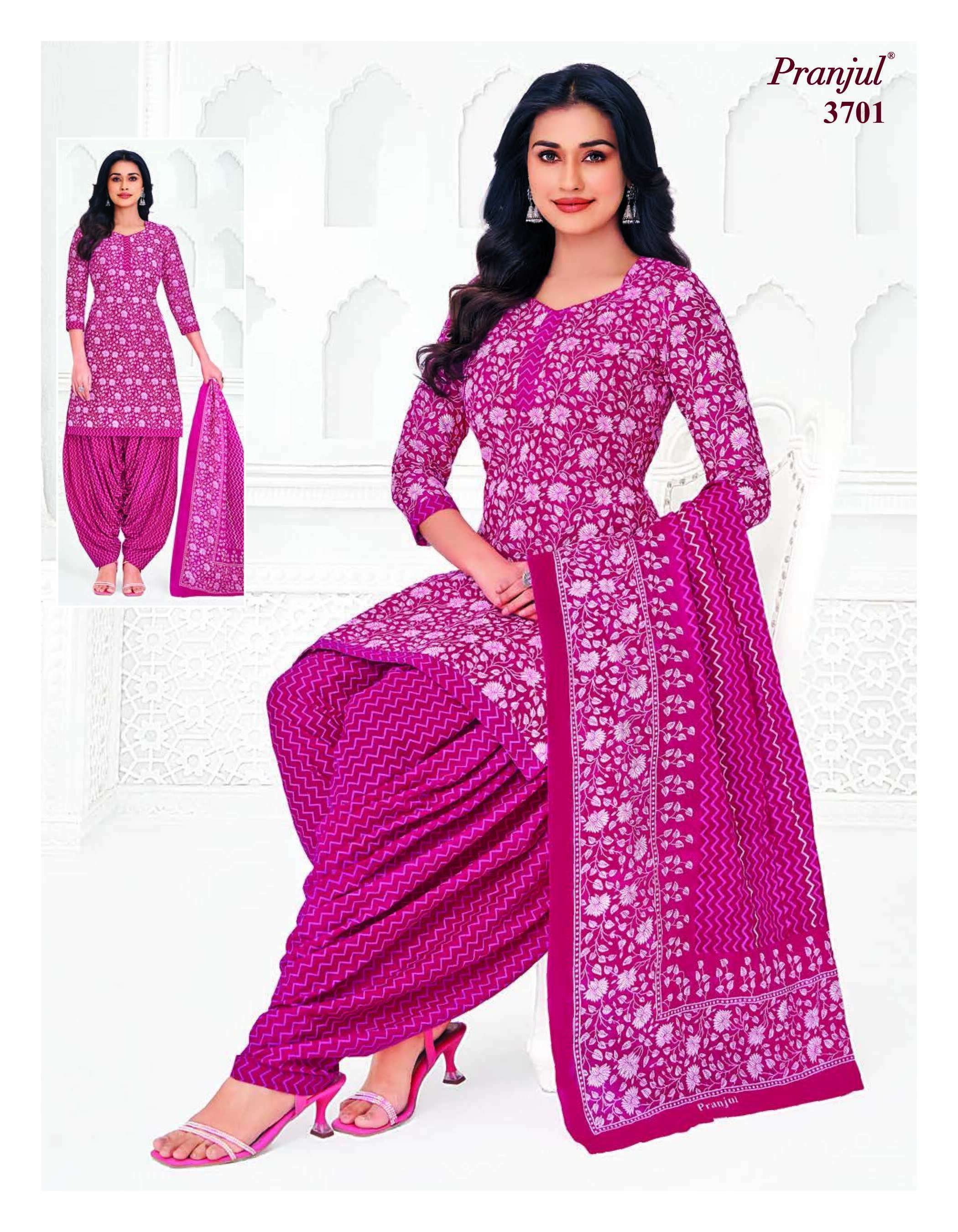 PRANJUL FASHION PRIYANSHI VOL 37 COTTON PRINTED PATIYALA DRESS