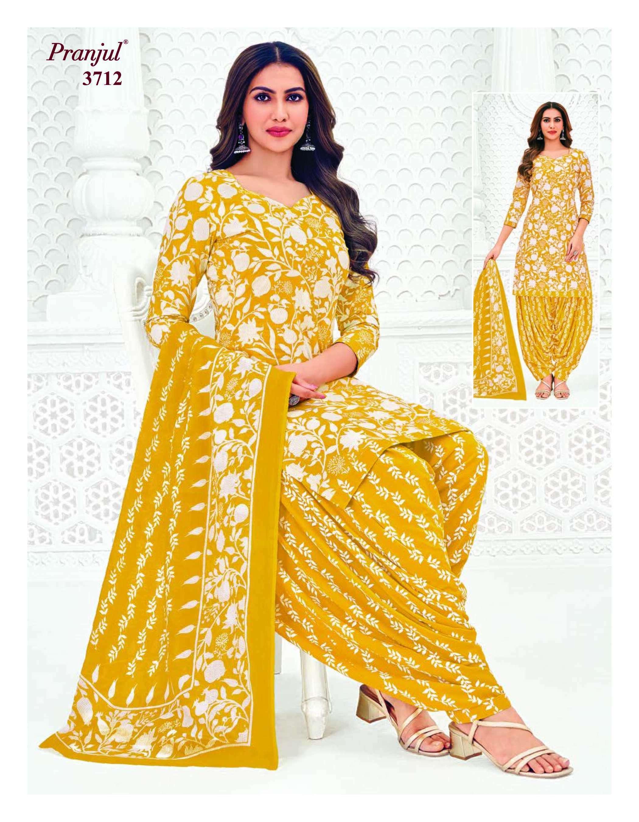 PRANJUL FASHION PRIYANSHI VOL 37 COTTON PRINTED PATIYALA DRESS