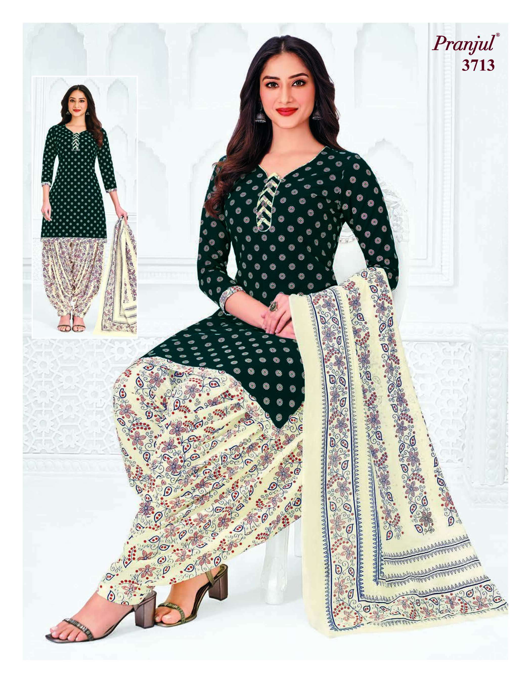 PRANJUL FASHION PRIYANSHI VOL 37 COTTON PRINTED PATIYALA DRESS