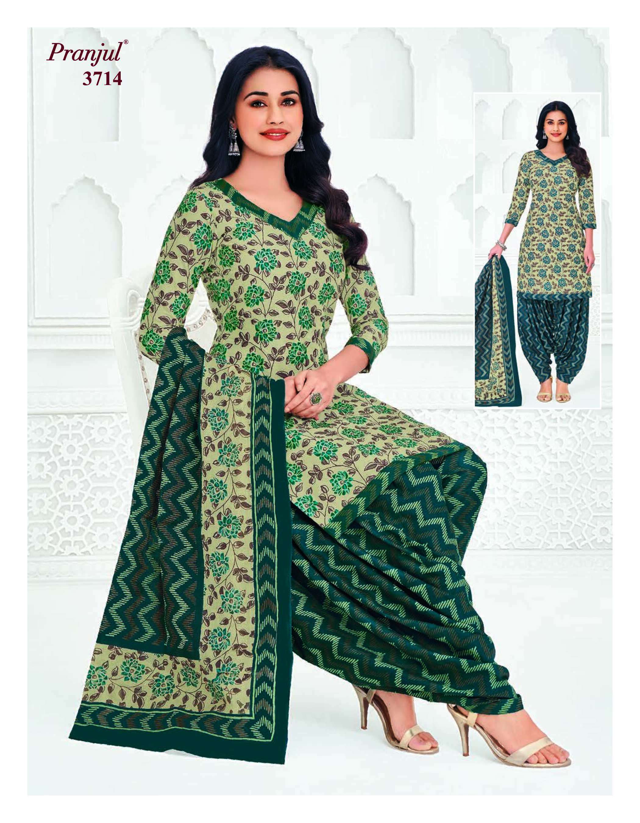 PRANJUL FASHION PRIYANSHI VOL 37 COTTON PRINTED PATIYALA DRESS
