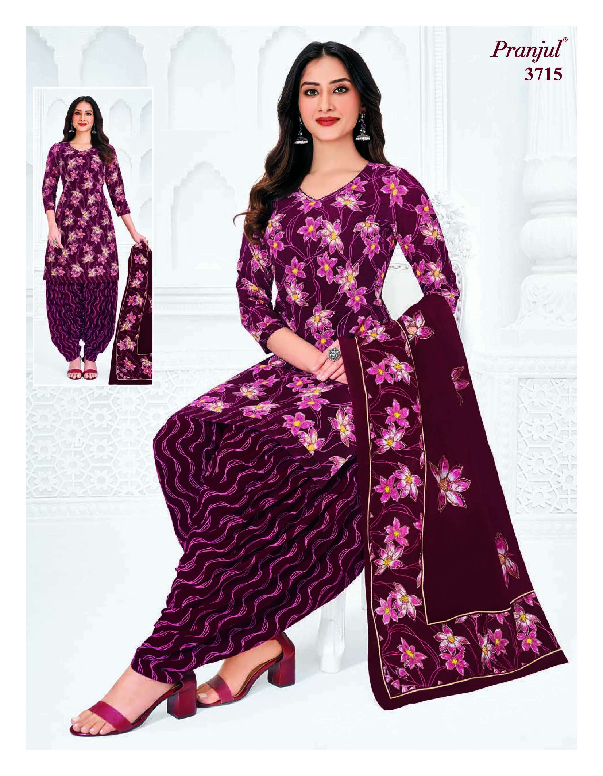 PRANJUL FASHION PRIYANSHI VOL 37 COTTON PRINTED PATIYALA DRESS