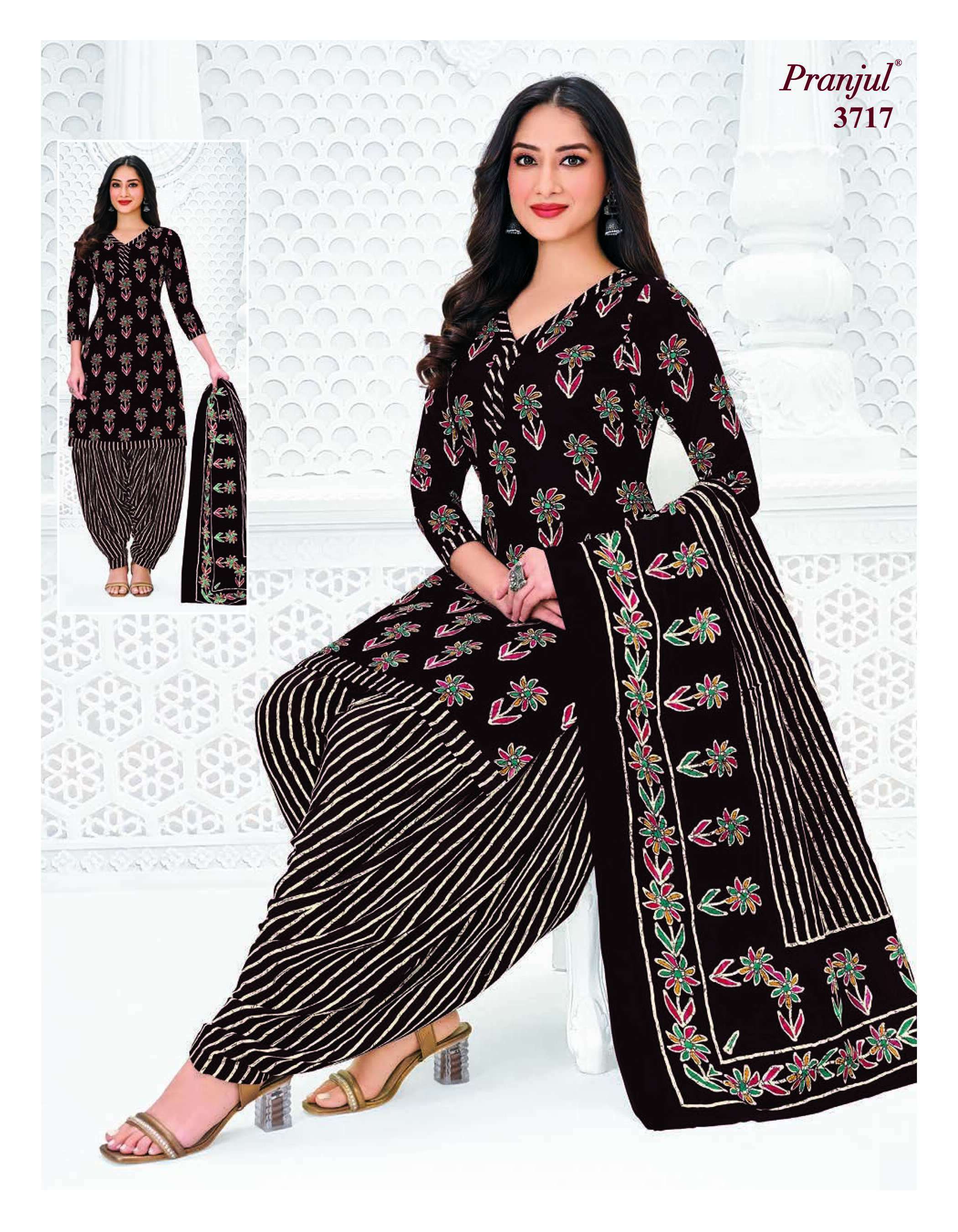 PRANJUL FASHION PRIYANSHI VOL 37 COTTON PRINTED PATIYALA DRESS