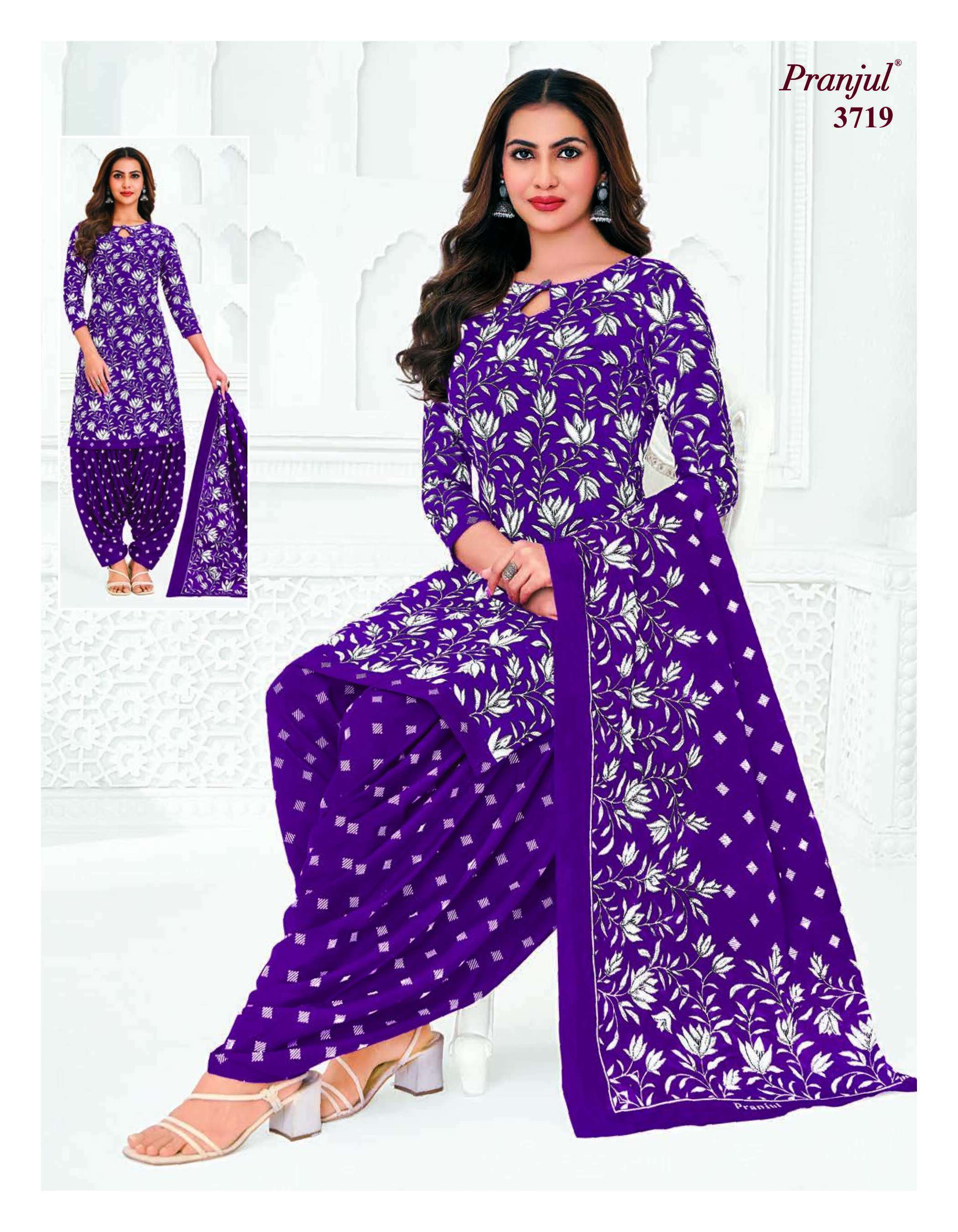 PRANJUL FASHION PRIYANSHI VOL 37 COTTON PRINTED PATIYALA DRESS