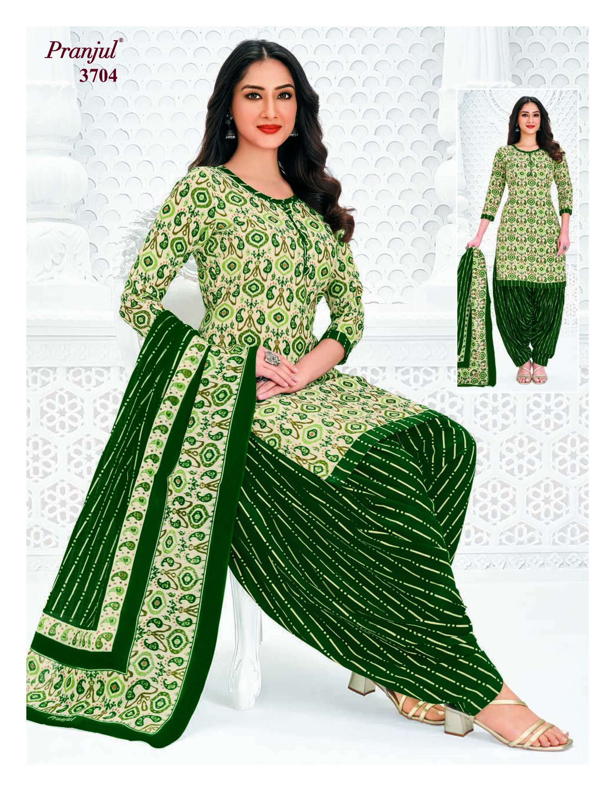PRANJUL FASHION PRIYANSHI VOL 37 COTTON PRINTED PATIYALA DRESS