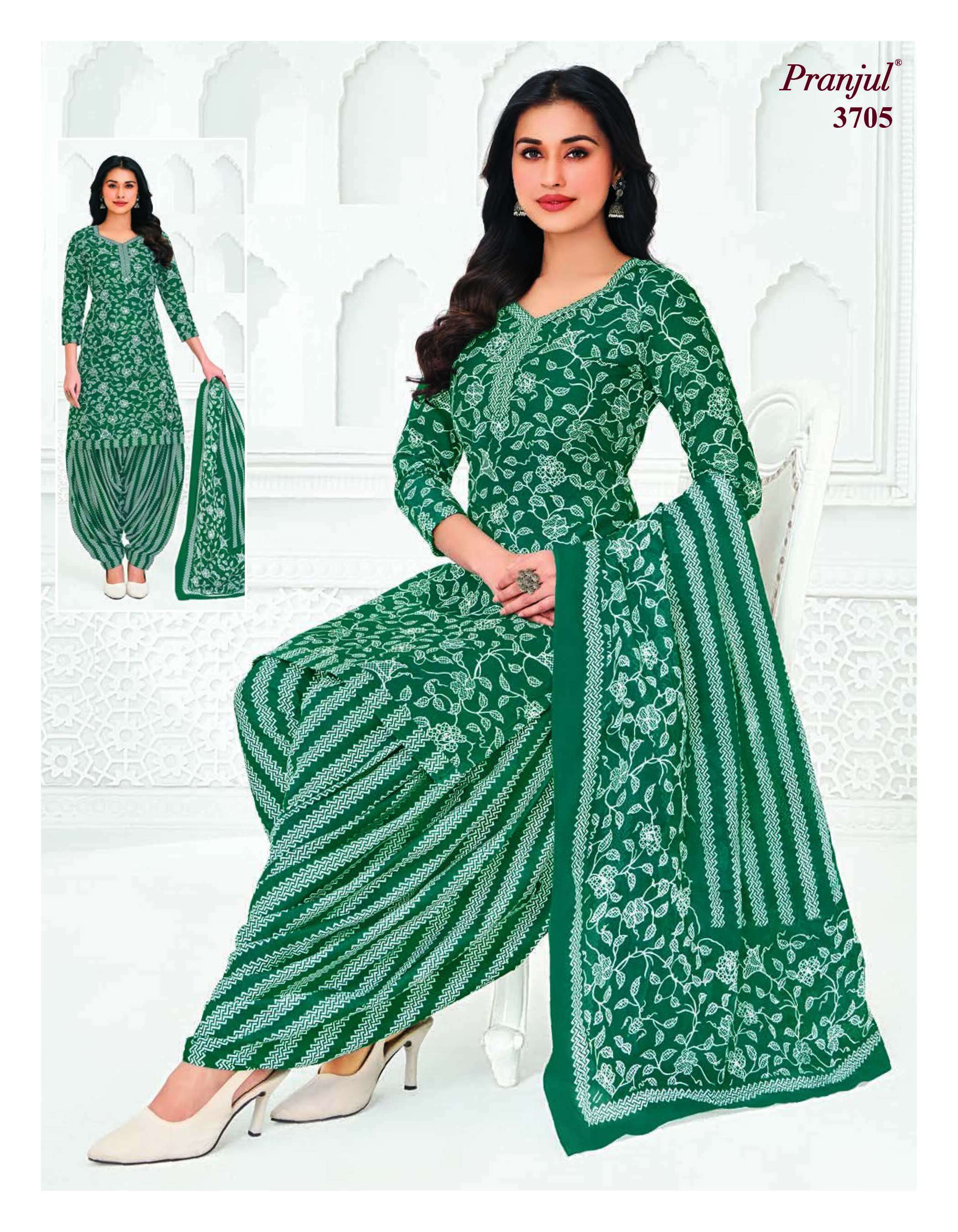 PRANJUL FASHION PRIYANSHI VOL 37 COTTON PRINTED PATIYALA DRESS
