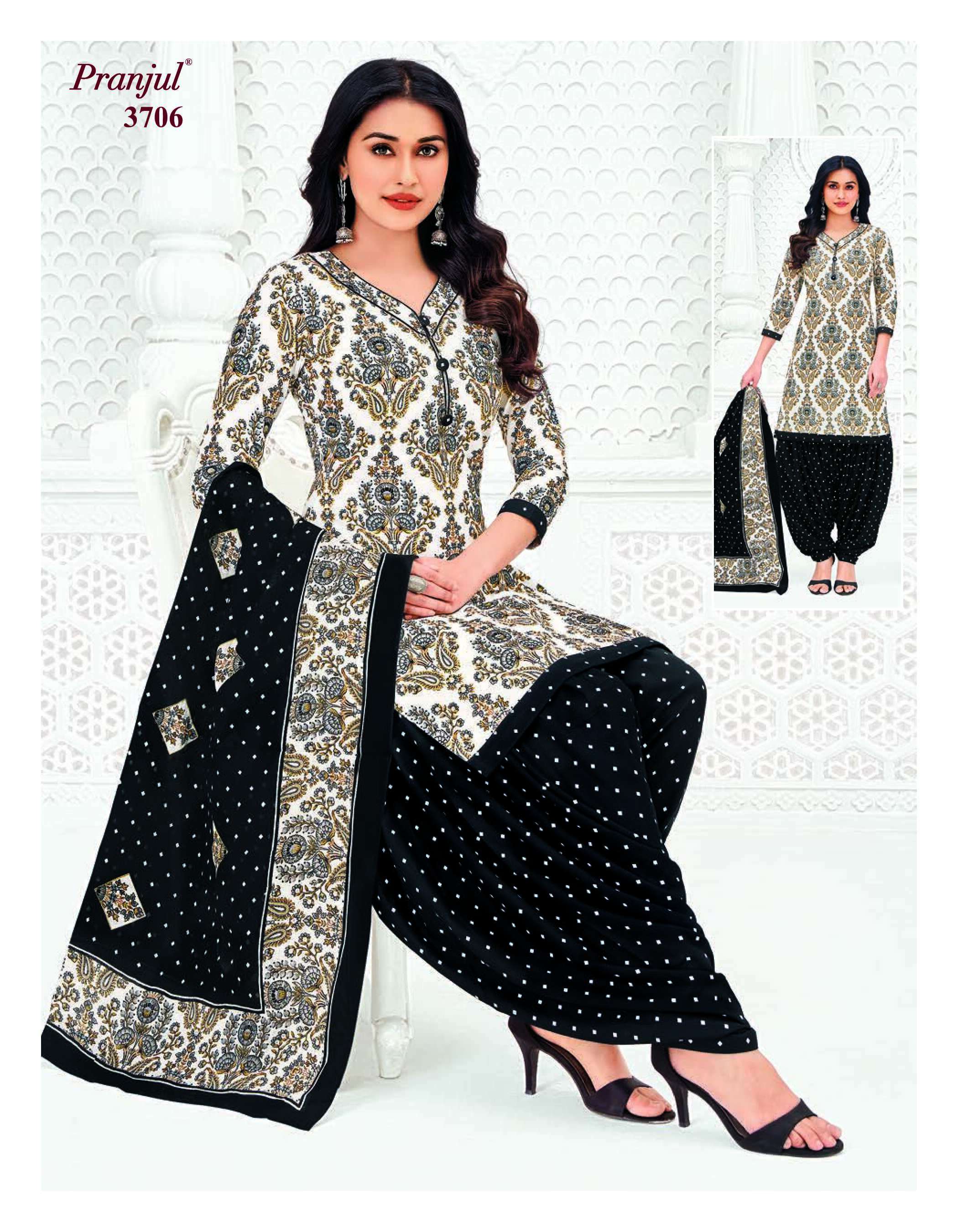 PRANJUL FASHION PRIYANSHI VOL 37 COTTON PRINTED PATIYALA DRESS