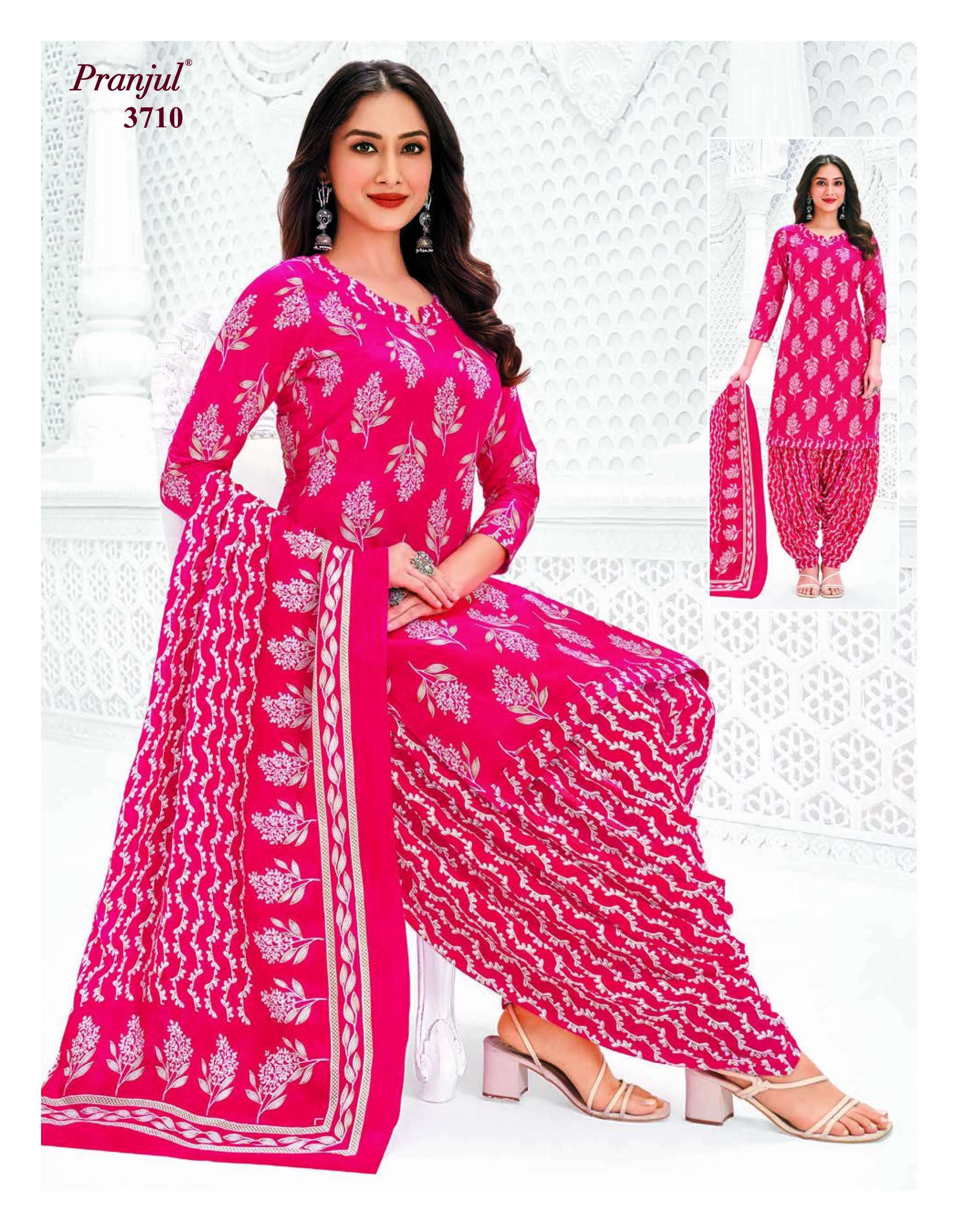 PRANJUL FASHION PRIYANSHI VOL 37 COTTON PRINTED PATIYALA DRESS