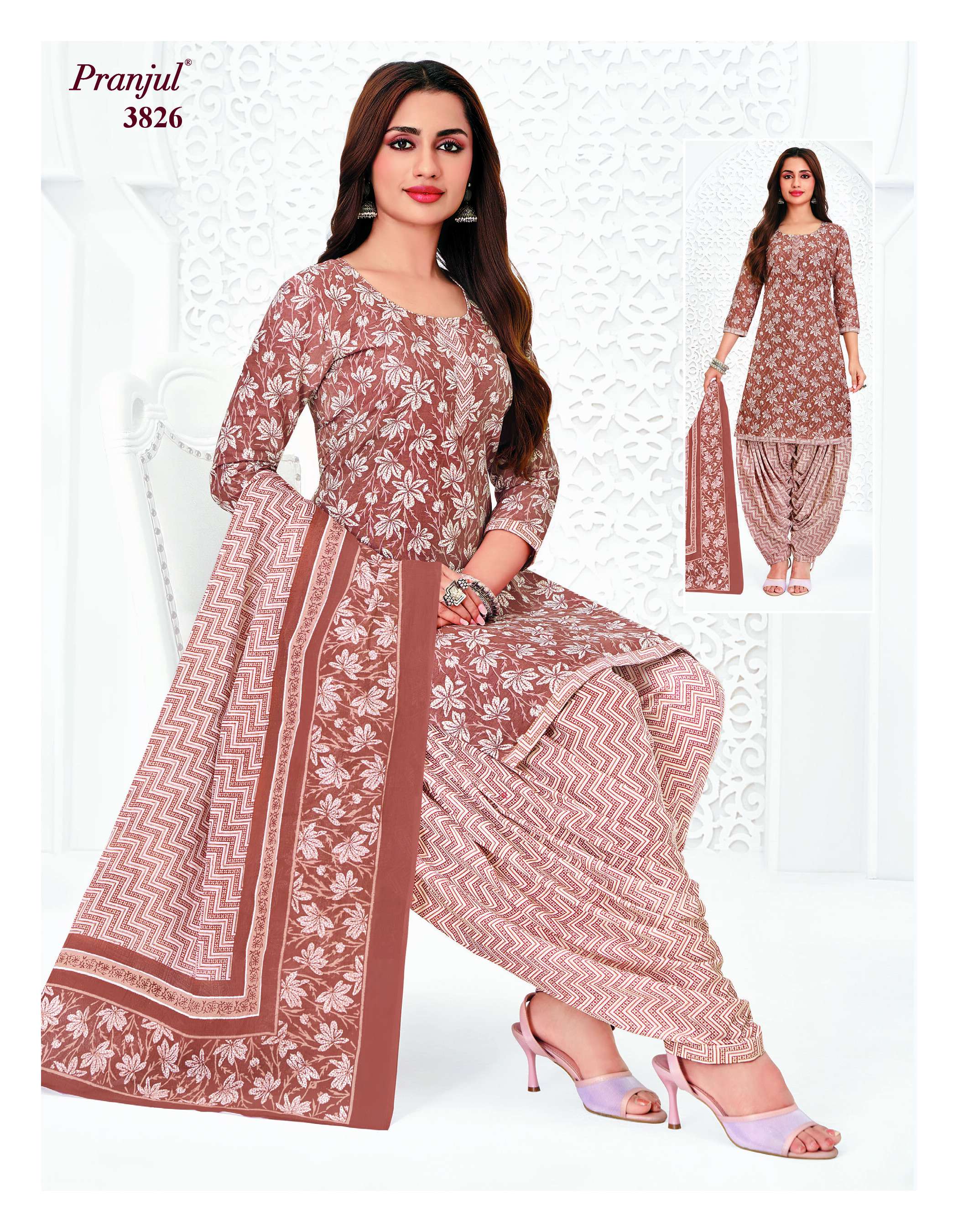 PRANJUL FASHION PRIYANSHI VOL 38 COTTON PRINT PATIALA DRESS