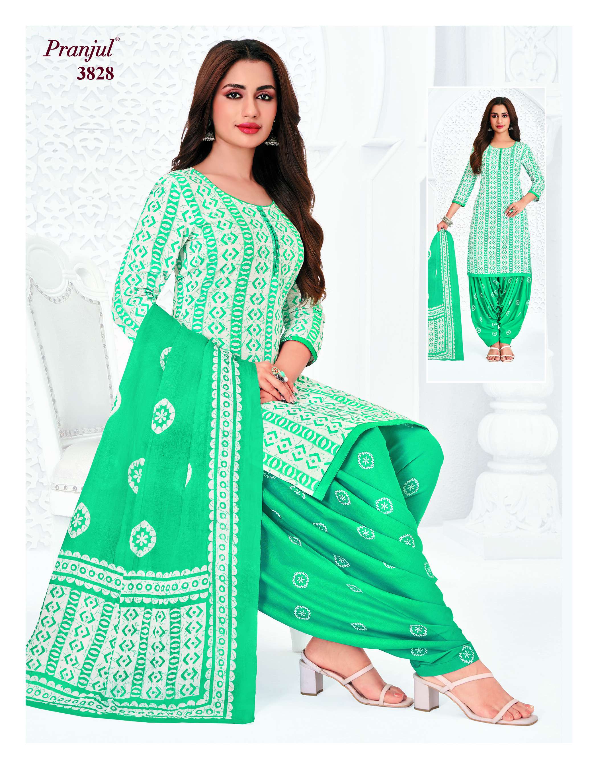 PRANJUL FASHION PRIYANSHI VOL 38 COTTON PRINT PATIALA DRESS