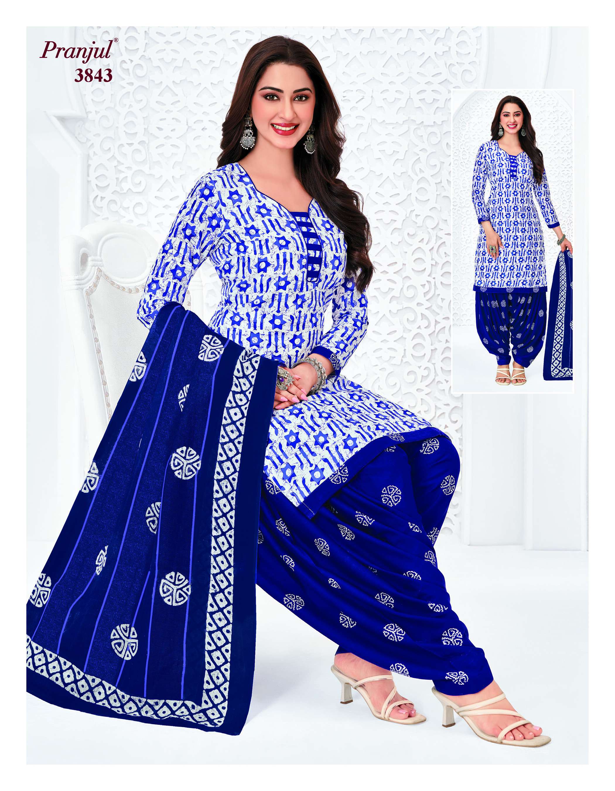 PRANJUL FASHION PRIYANSHI VOL 38 COTTON PRINT PATIALA DRESS