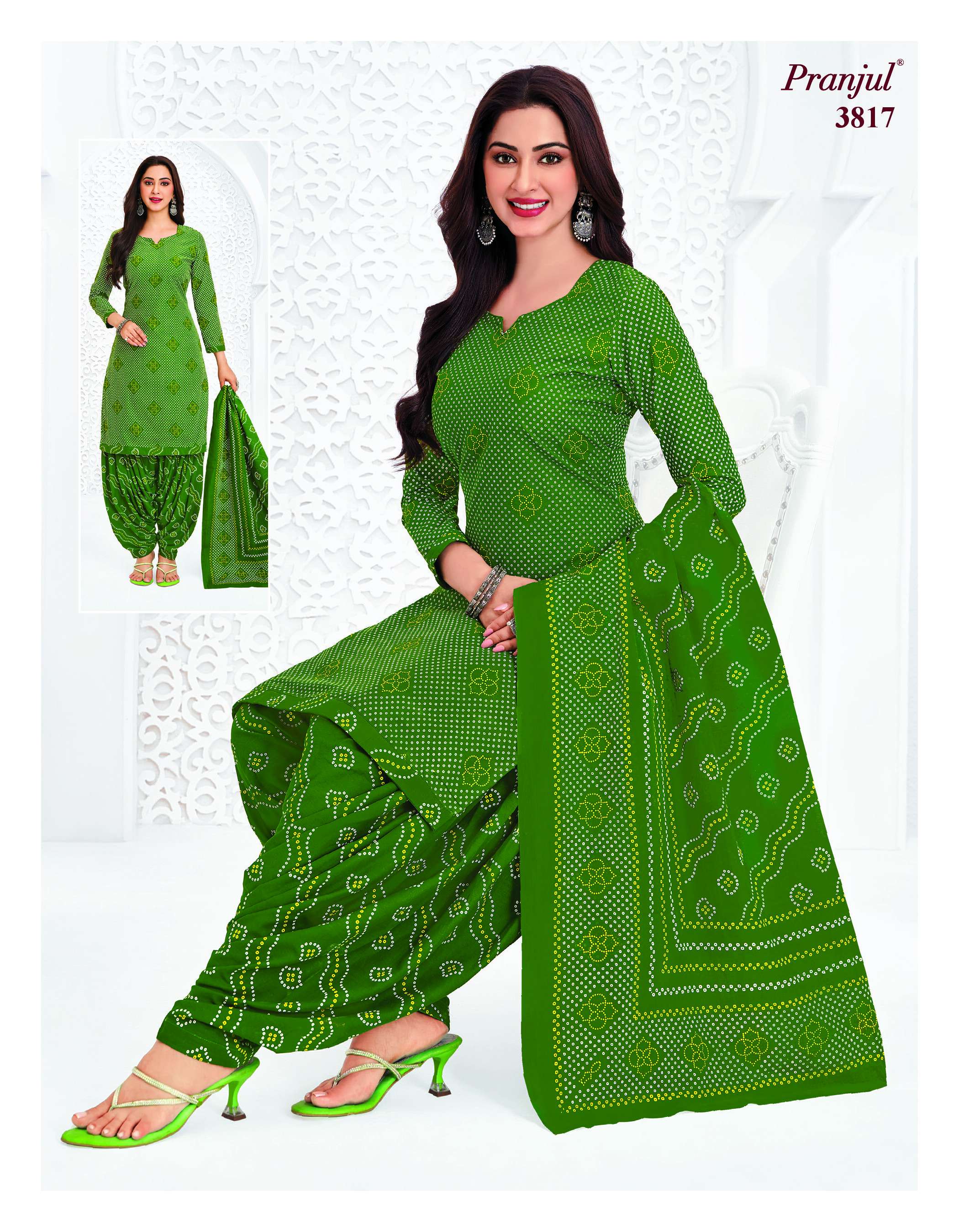 PRANJUL FASHION PRIYANSHI VOL 38 COTTON PRINT PATIALA DRESS