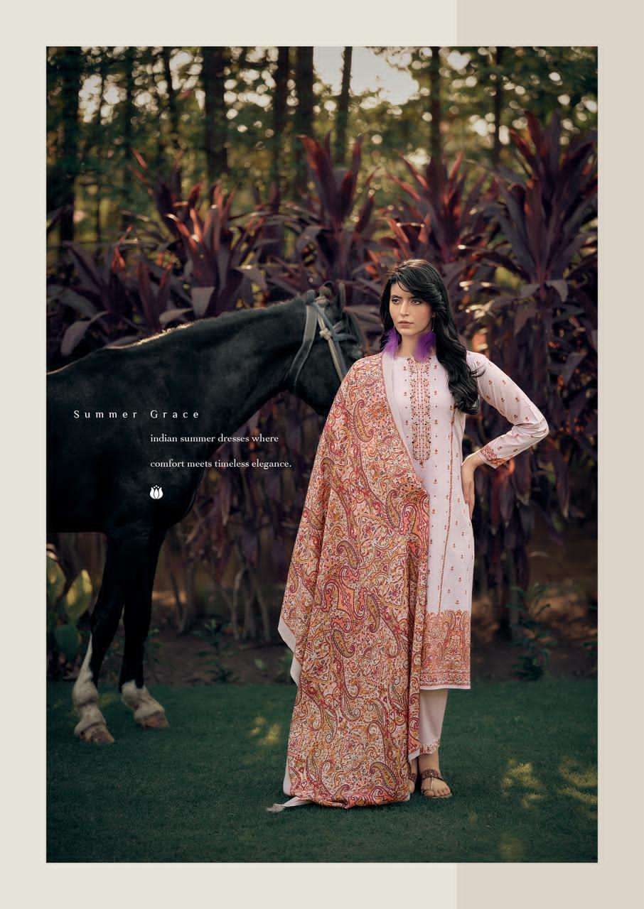  PRM TRENDZ KHWAISH VOL 2 LAWN COTTON  DIGITAL PRINT WITH FANCY WORK SUIT