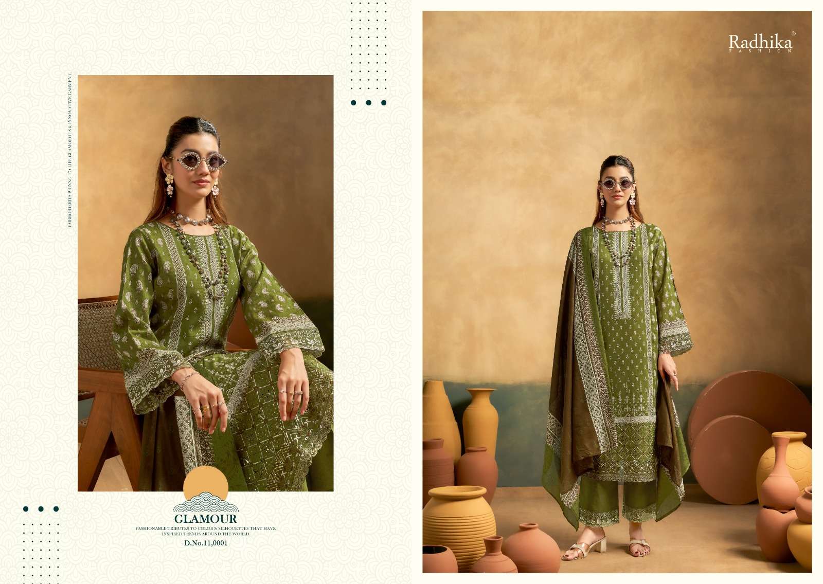 RADHIKA FASHION AL ZOHRA LAWN COTTON DIGITAL PRINT WITH FANCY WORK SUIT