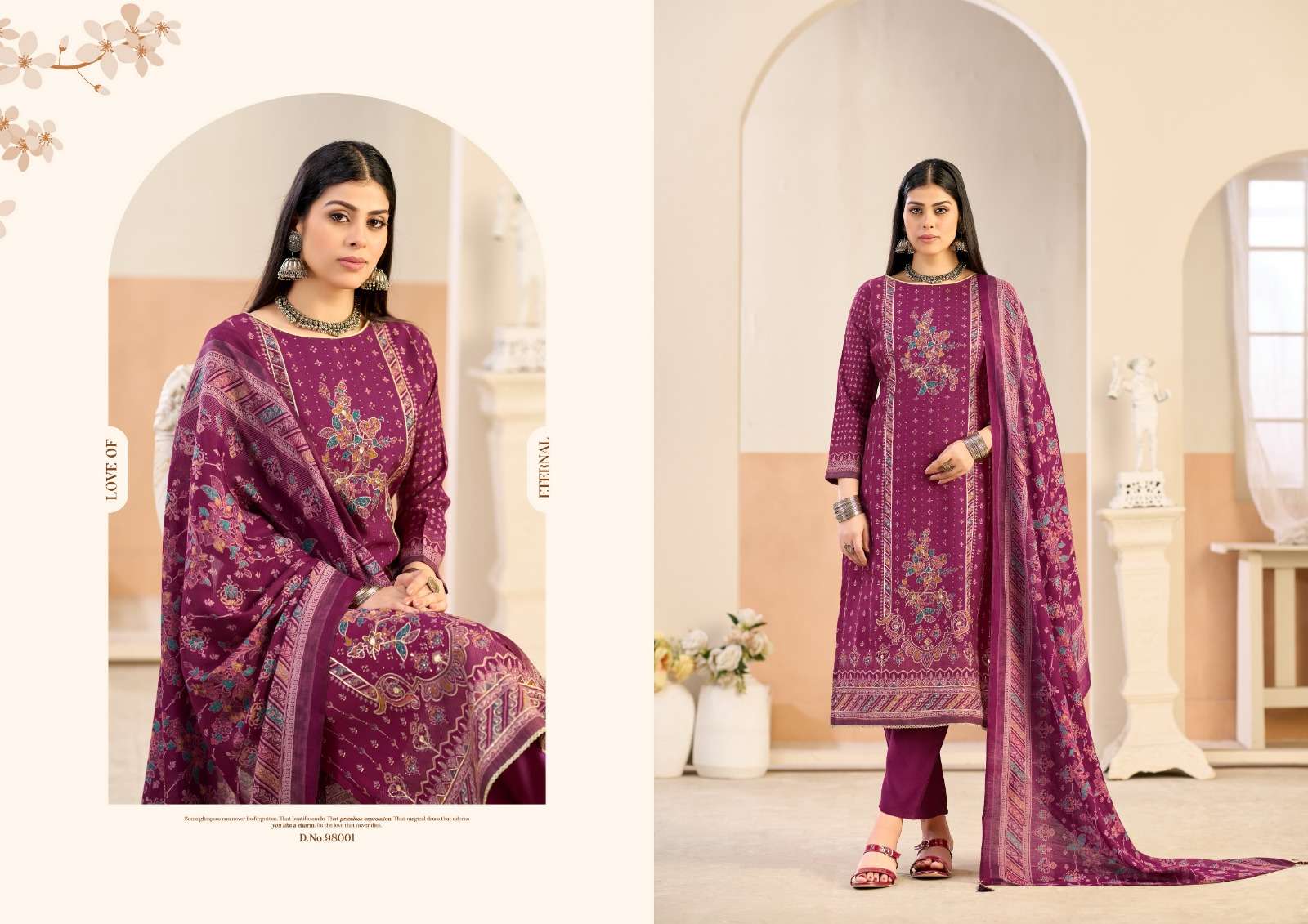 RADHIKA FASHION AZARA CLASSIC TOUCH VISCOSE FANCY WORKS LADIES SUIT