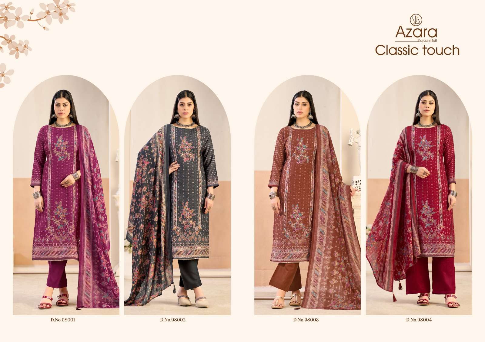 RADHIKA FASHION AZARA CLASSIC TOUCH VISCOSE FANCY WORKS LADIES SUIT