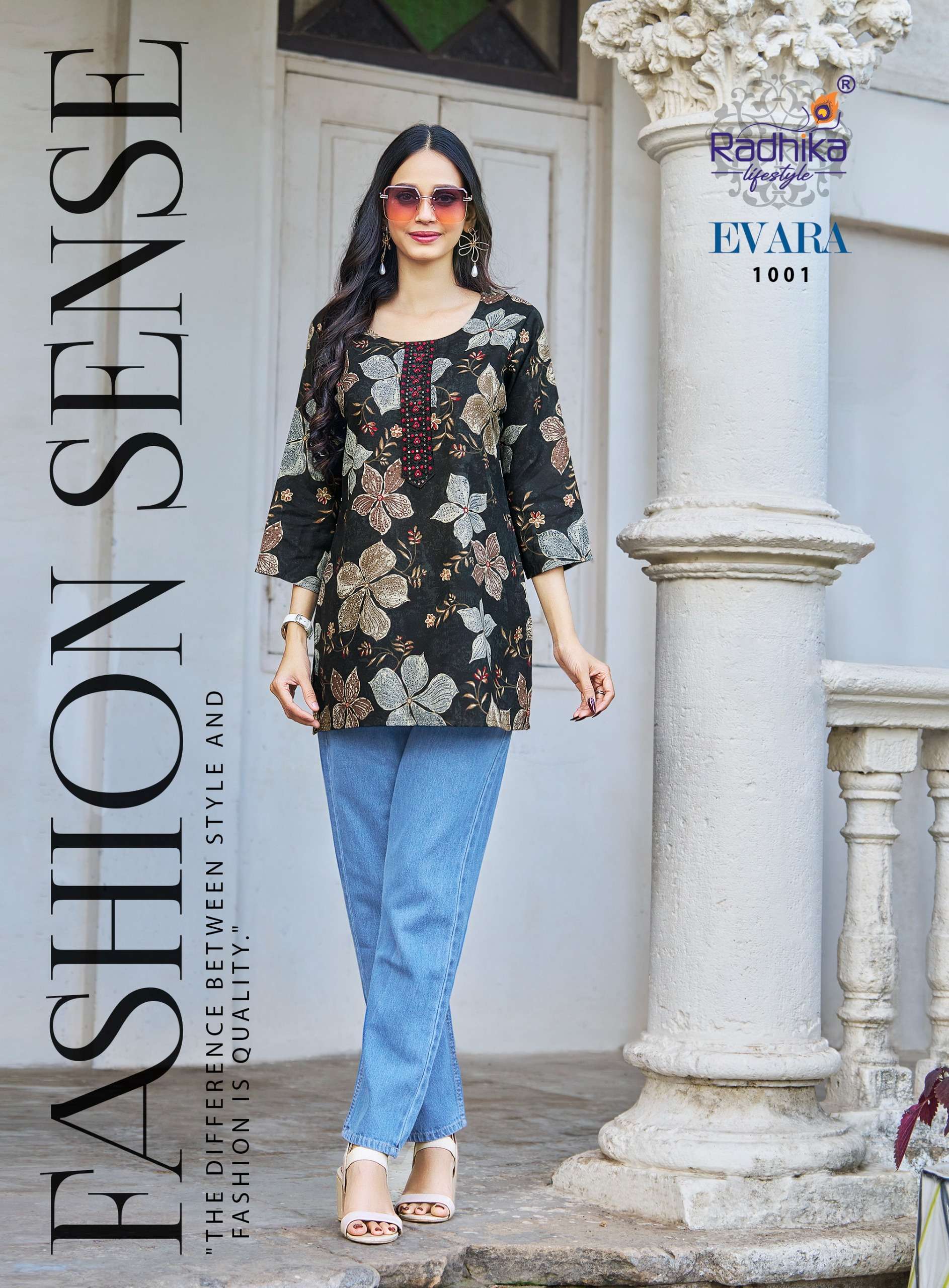 RADHIKA LIFESTYLE EVARA VOL 1 RAYON FOIL PRINT FANCY SUMMER WEAR LADIES TOP