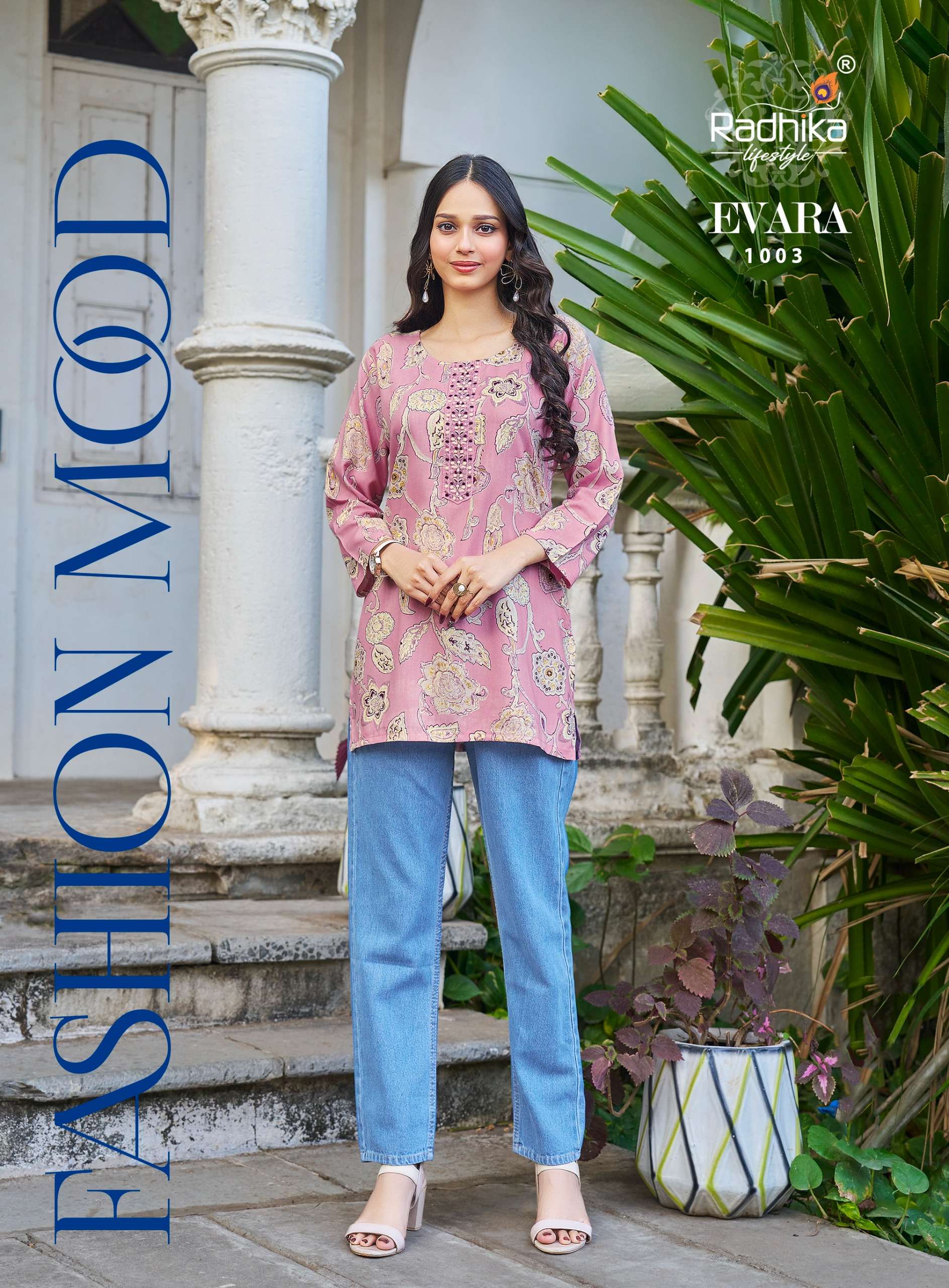 RADHIKA LIFESTYLE EVARA VOL 1 RAYON FOIL PRINT FANCY SUMMER WEAR LADIES TOP