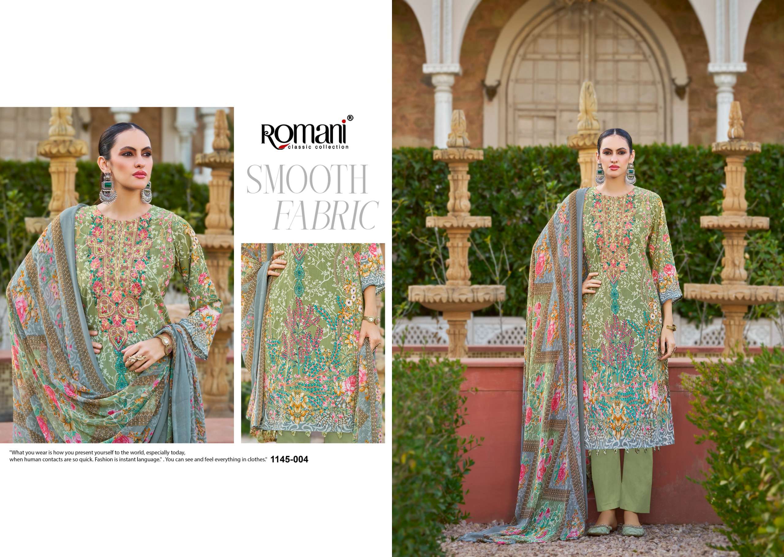 ROMANI AARZU VOL 31 COTTON DIGITAL STYLE PRINT WITH FANCY WORK SUIT