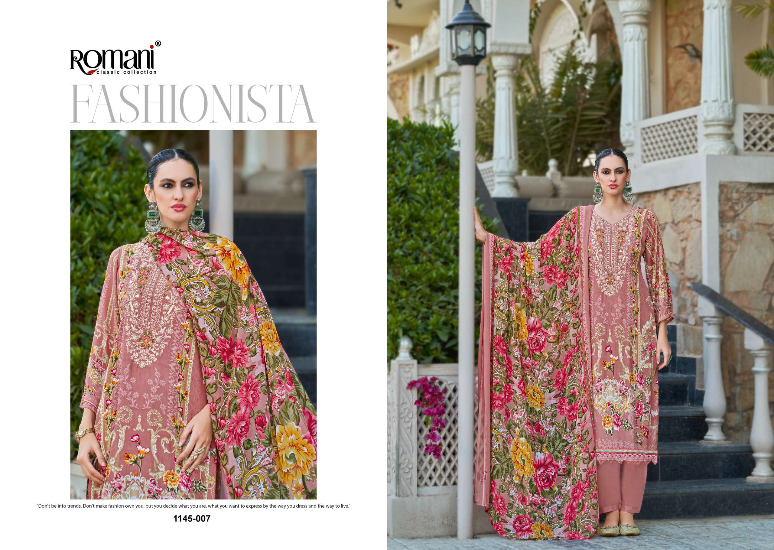 ROMANI AARZU VOL 31 COTTON DIGITAL STYLE PRINT WITH FANCY WORK SUIT