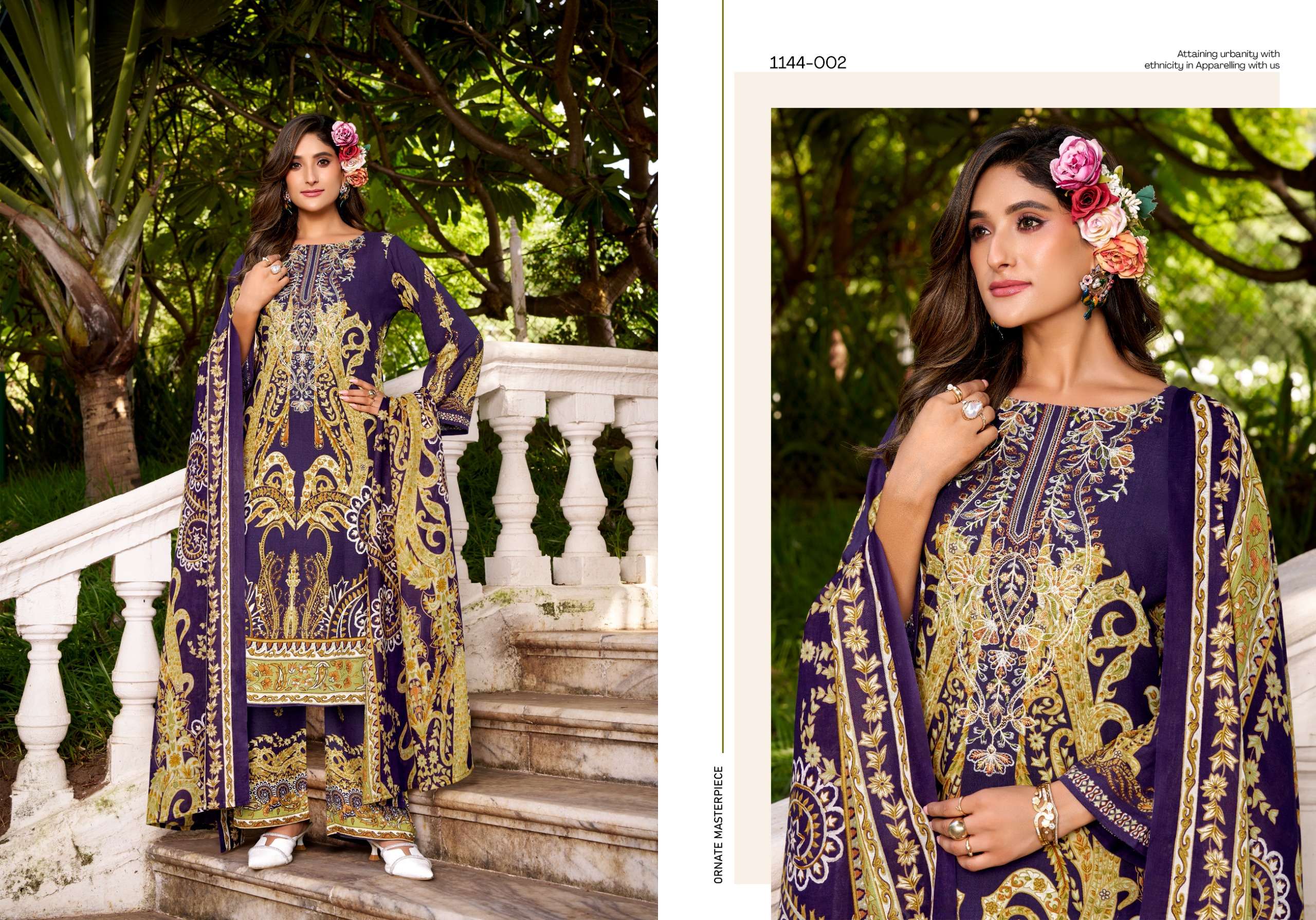 ROMANI MAHIRA VOL 9 COTTON DIGITAL PRINTS WITH FANCY WORK SUIT
