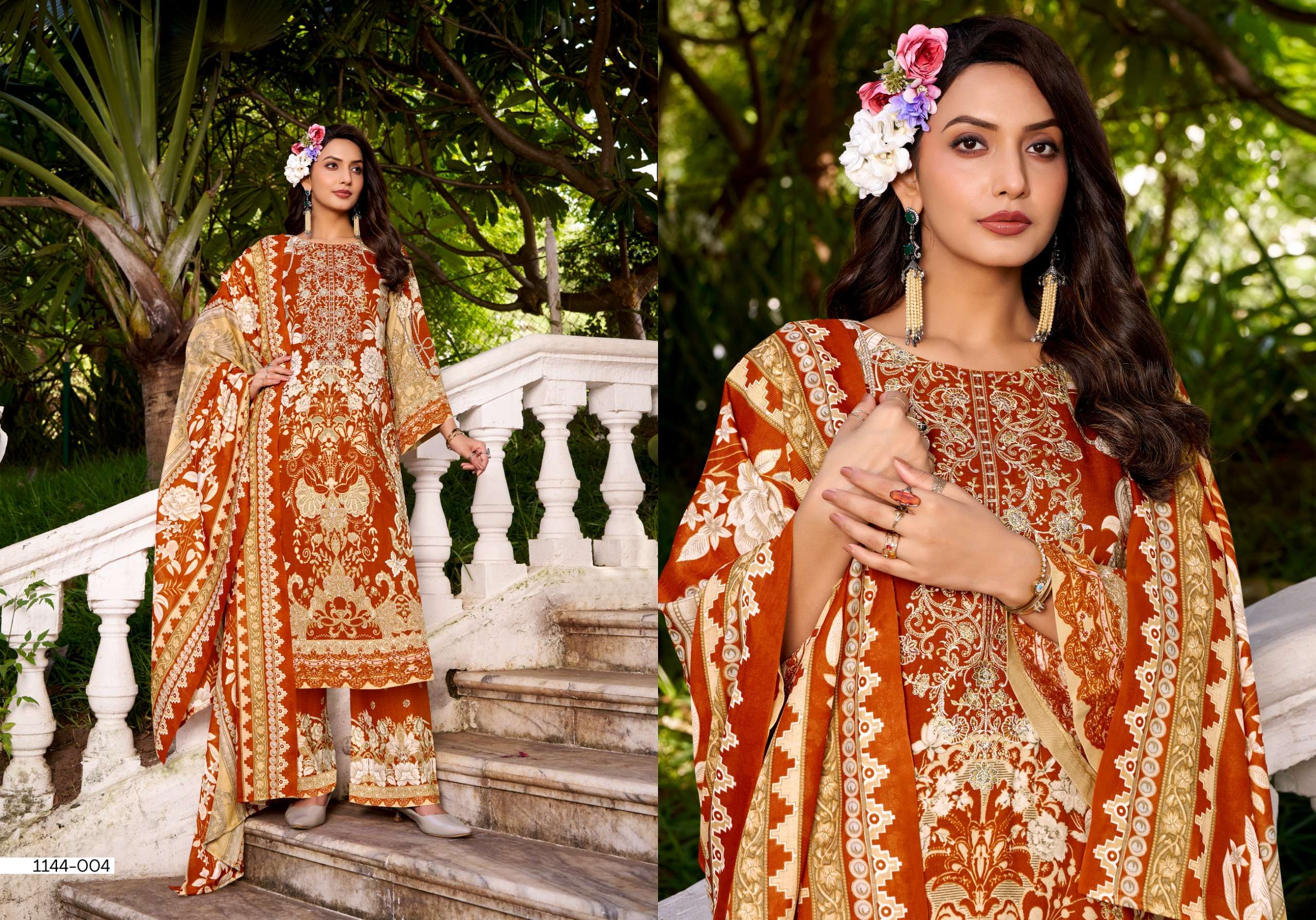 ROMANI MAHIRA VOL 9 COTTON DIGITAL PRINTS WITH FANCY WORK SUIT