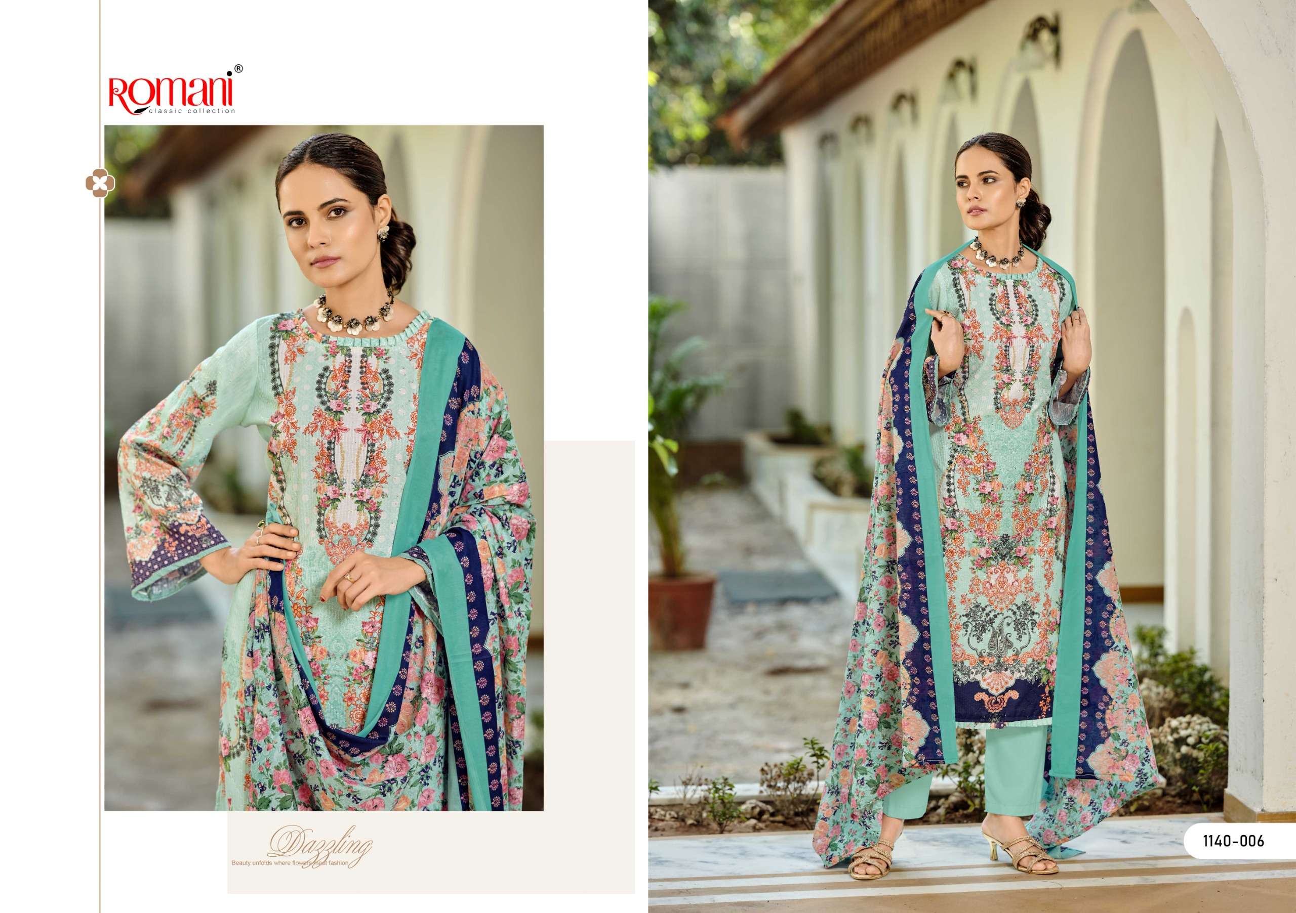 ROMANI NAFISA VOL 2 COTTON DIGITAL PRINTS WITH FANCY WORK SALWAR SUIT