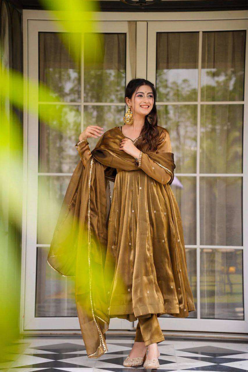 RTC 5897 JIMMY CHOO FABRIC DESIGNER PARTY WEAR LADIES ANARKALI GOWN SUIT