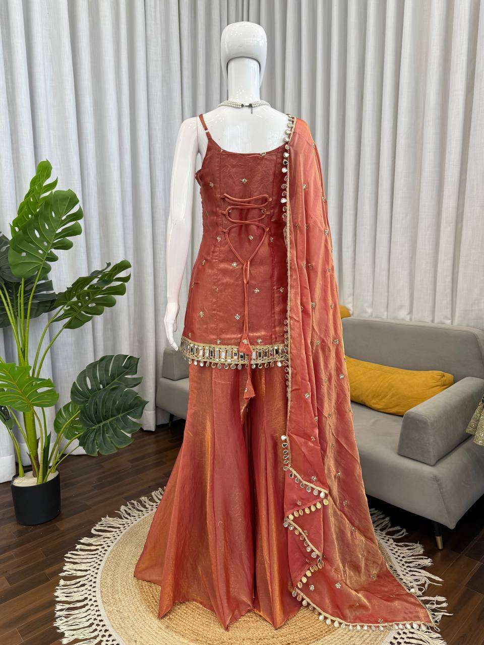 RTC 5992 SILK PREETY LOOK DESIGNER LADIES PARTY WEAR SHARARA SUIT