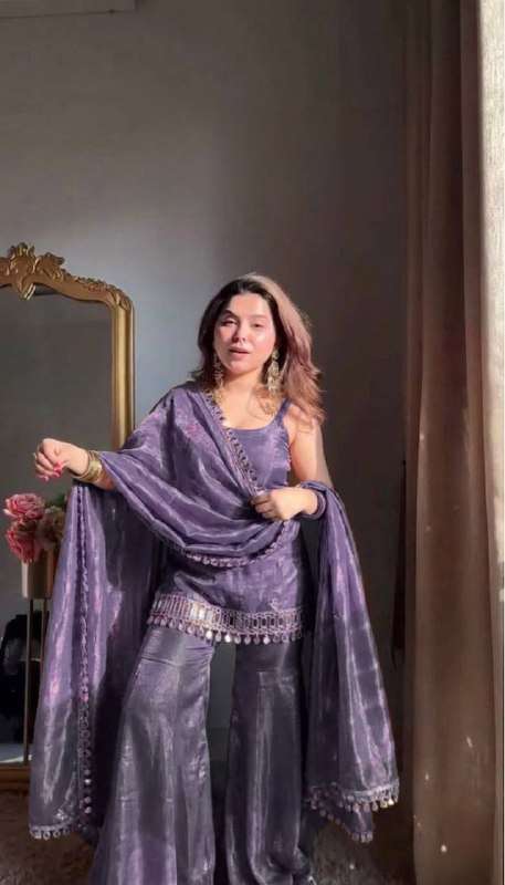 RTC 5992 SILK PREETY LOOK DESIGNER LADIES PARTY WEAR SHARARA SUIT