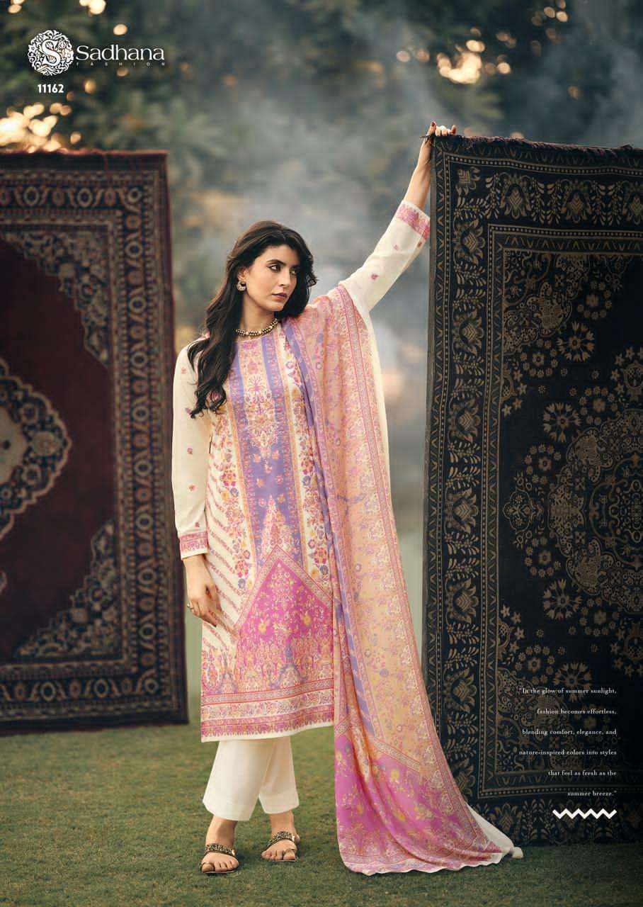  SADHANA FASHION YASS COTTON  DIGITAL PRINT WITH FANCY WORK SUIT
