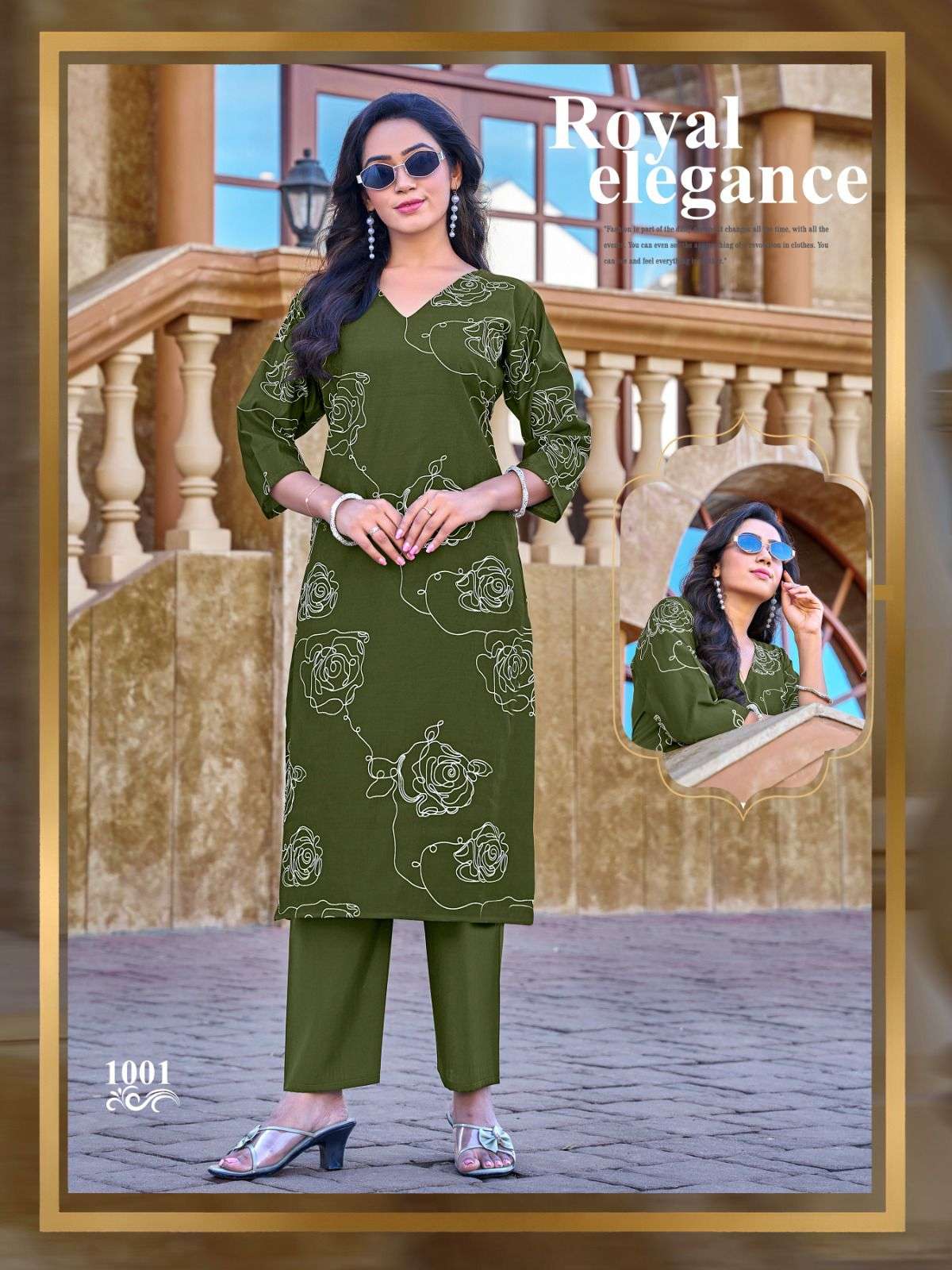 SANKHESWER IMPEX VAANI VOL 1 SILK PRINT KURTI WITH BOTTOM PAIR 