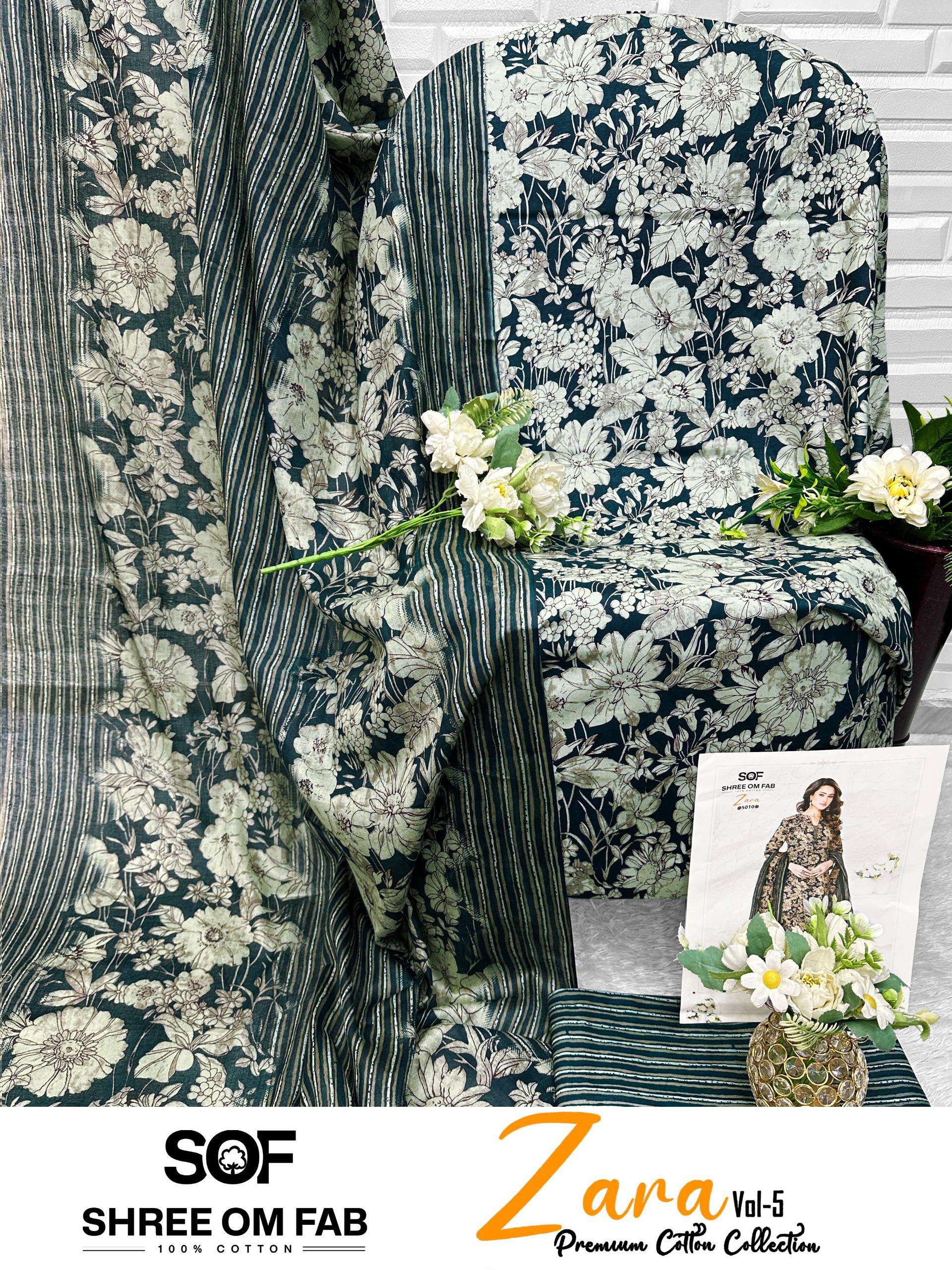 SHREE OM FAB ZARA VOL 5 COTTON PRINTED LADIES SALWAR SUIT