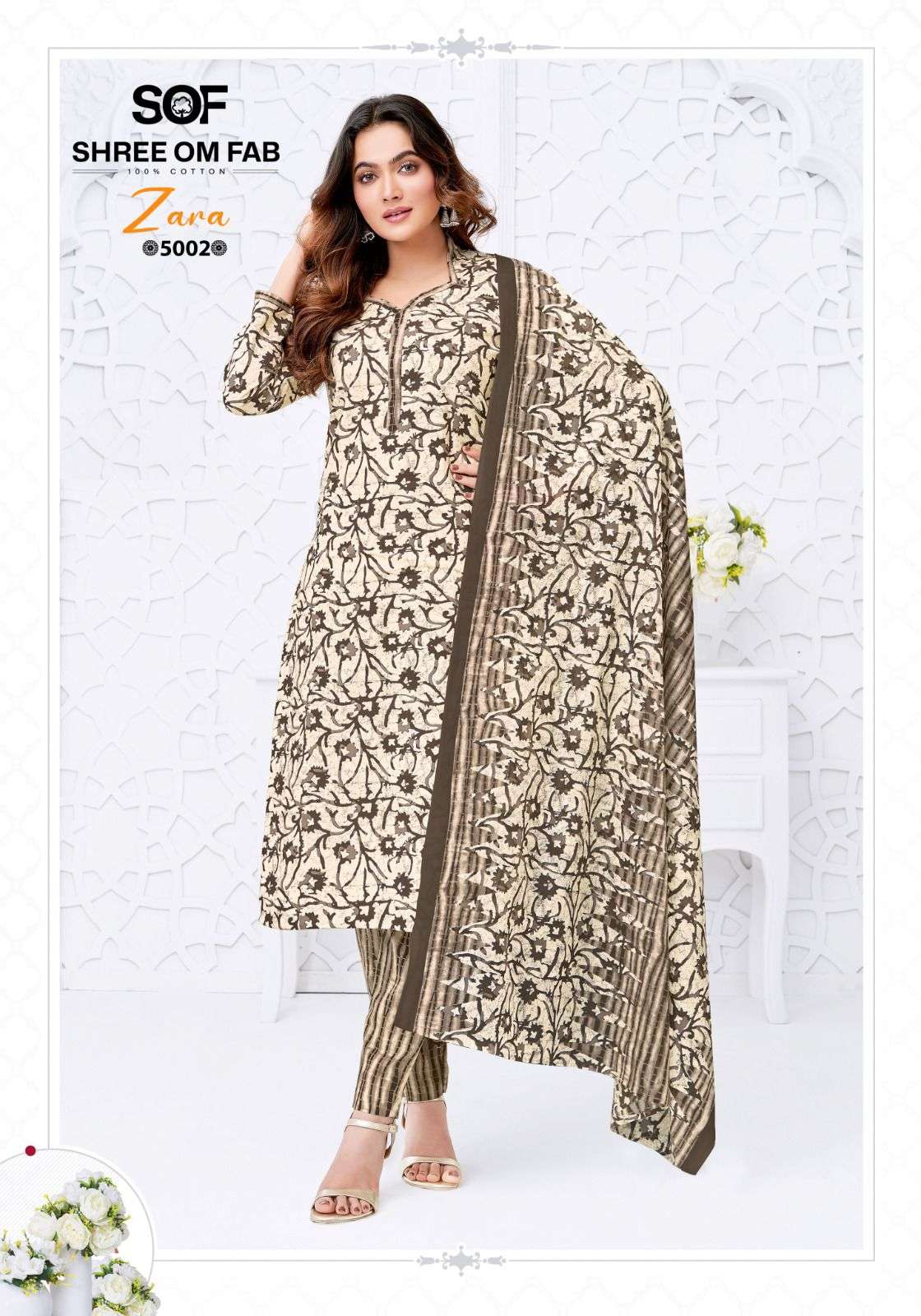 SHREE OM FAB ZARA VOL 5 COTTON PRINTED LADIES SALWAR SUIT