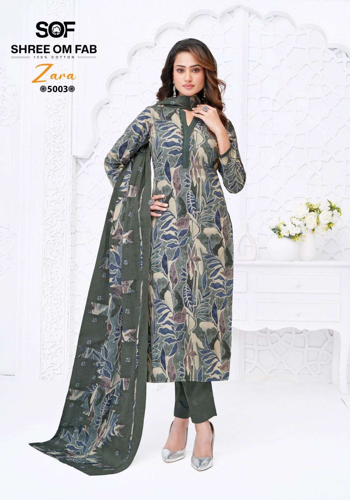 SHREE OM FAB ZARA VOL 5 COTTON PRINTED LADIES SALWAR SUIT