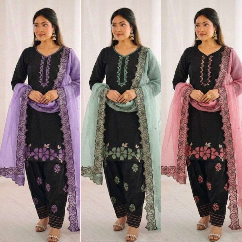 SR 1709 SILK BEAUTIFUL DESIGNER LOOK PAKISTANI STYLE SUIT