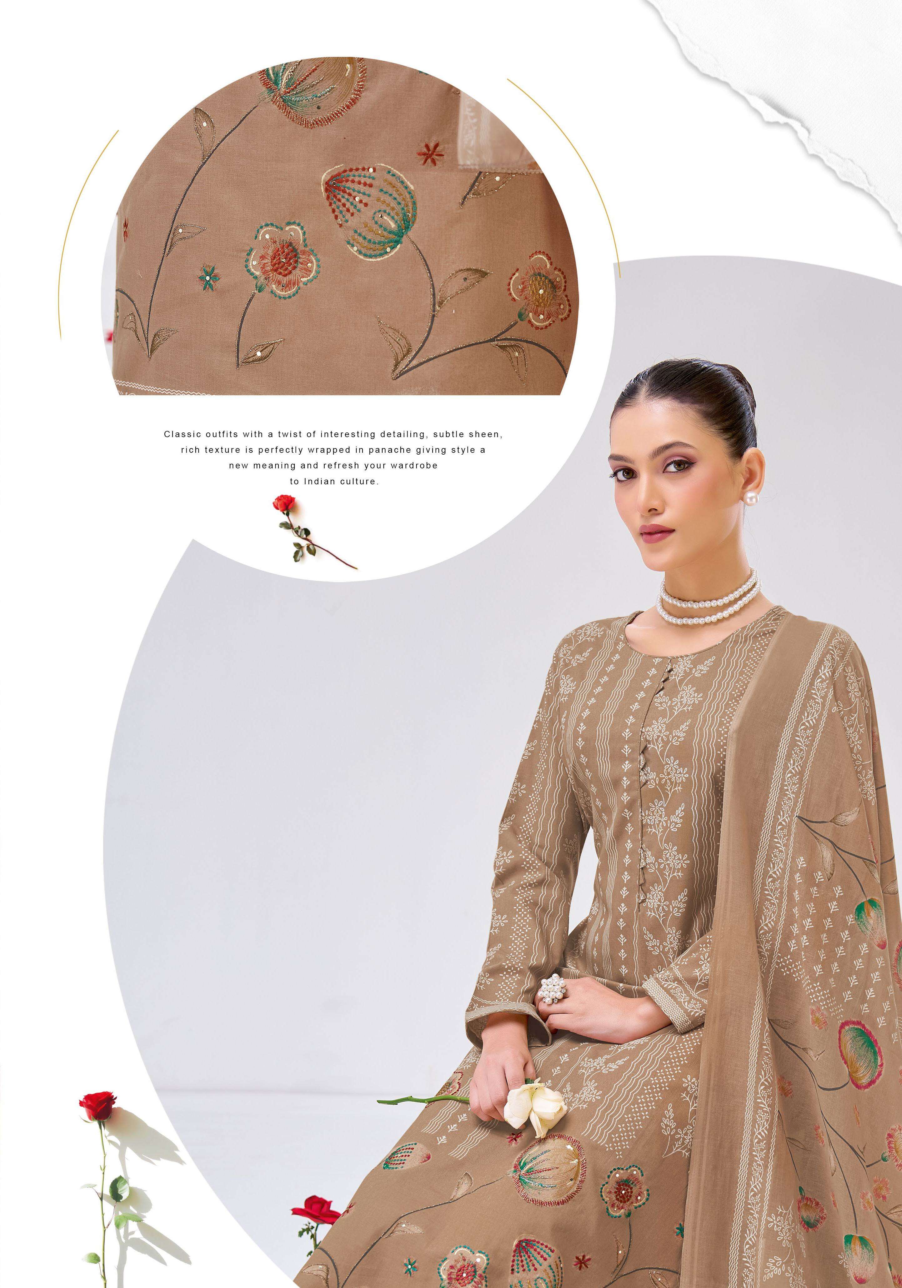SURYAJYOTI KIMAYA VOL 1 COTTON PRINT FANCY DESIGNER WORK LADIES SUIT