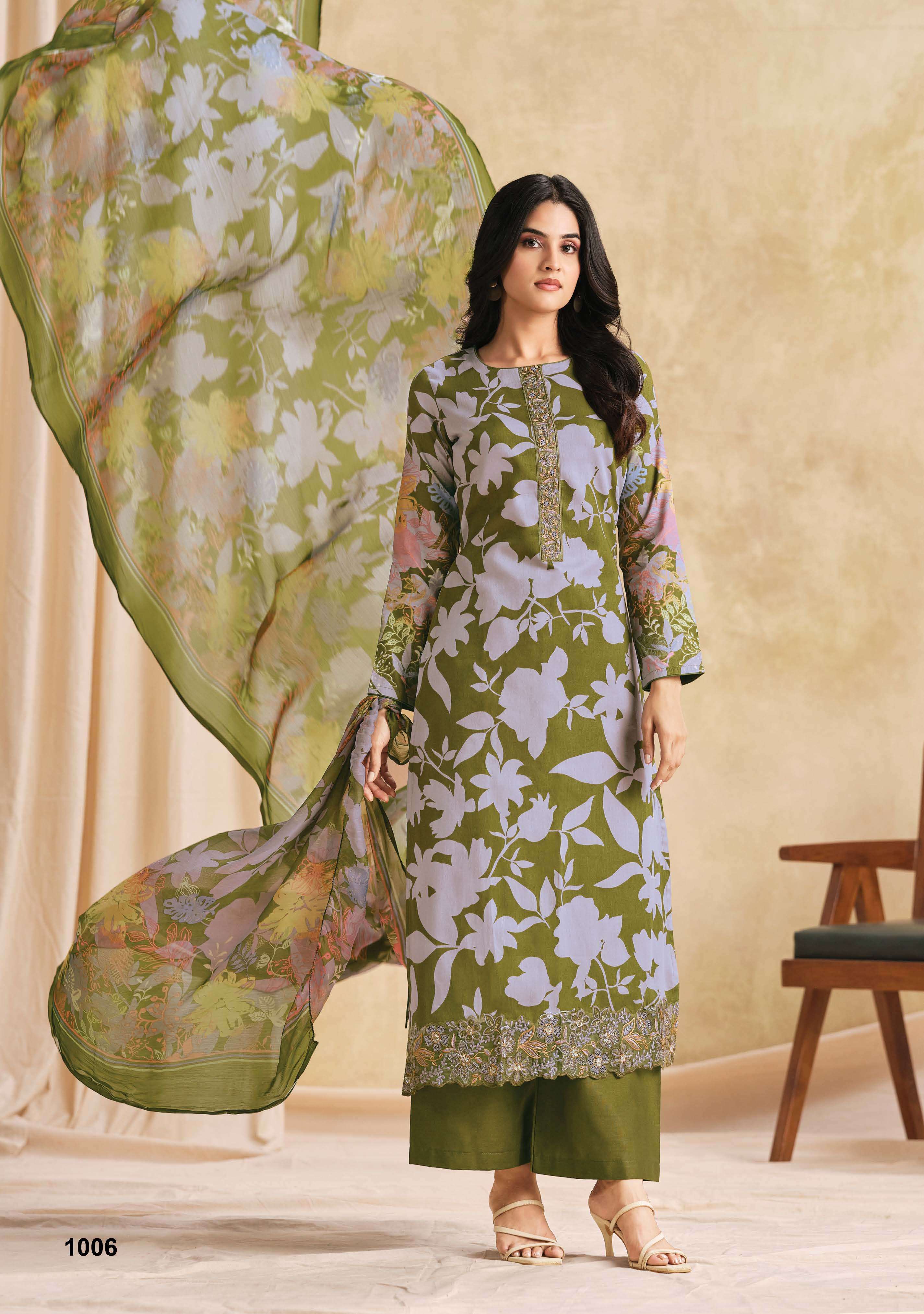 SURYAJYOTI NITYA VOL 1 JAM SATIN PRINT WITH FANCY EMBROIDERY WORK SUIT