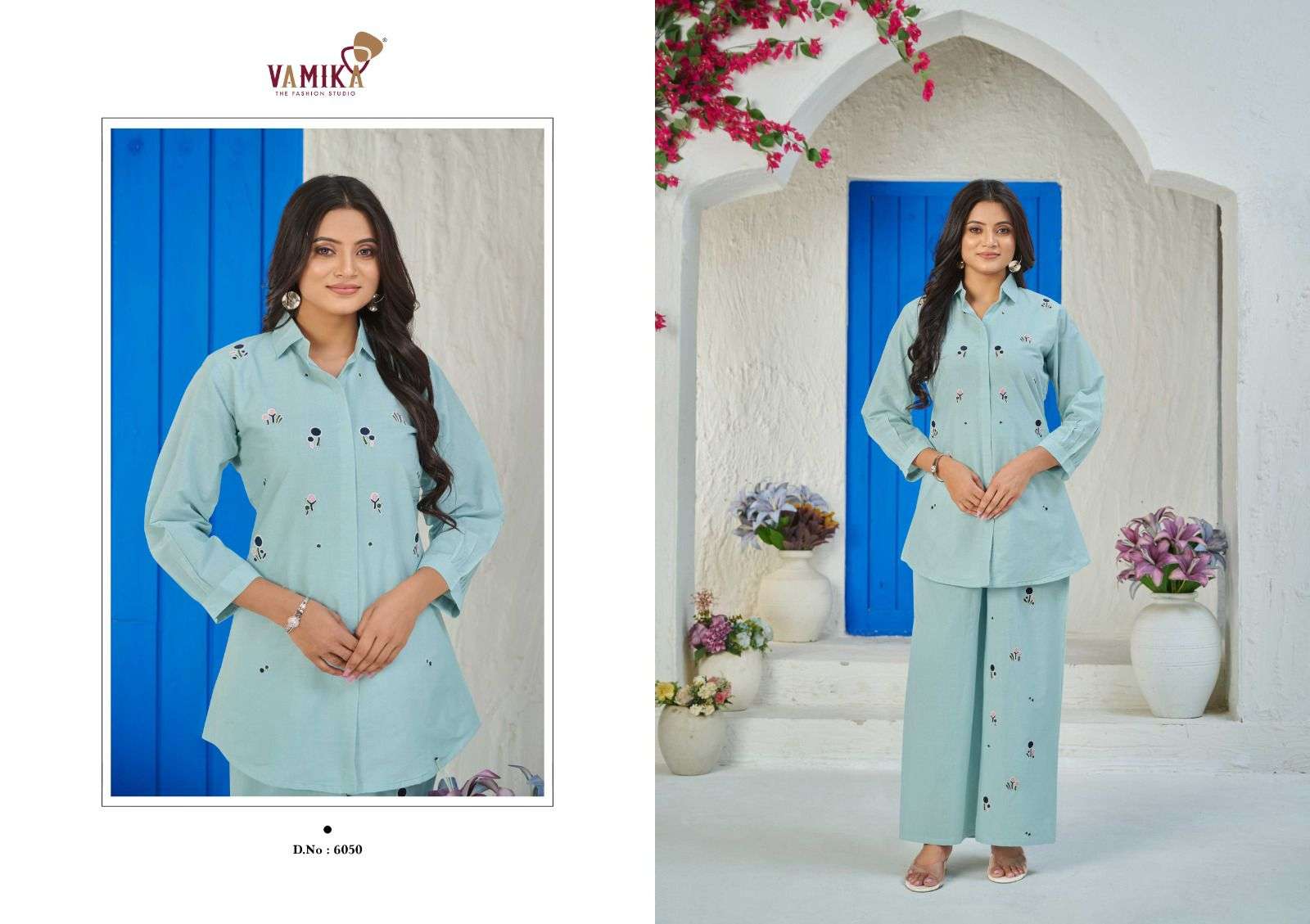 VAMIKA ELITE COTTON FANCY SUMMER WEAR LADIES CO-ORD SET 