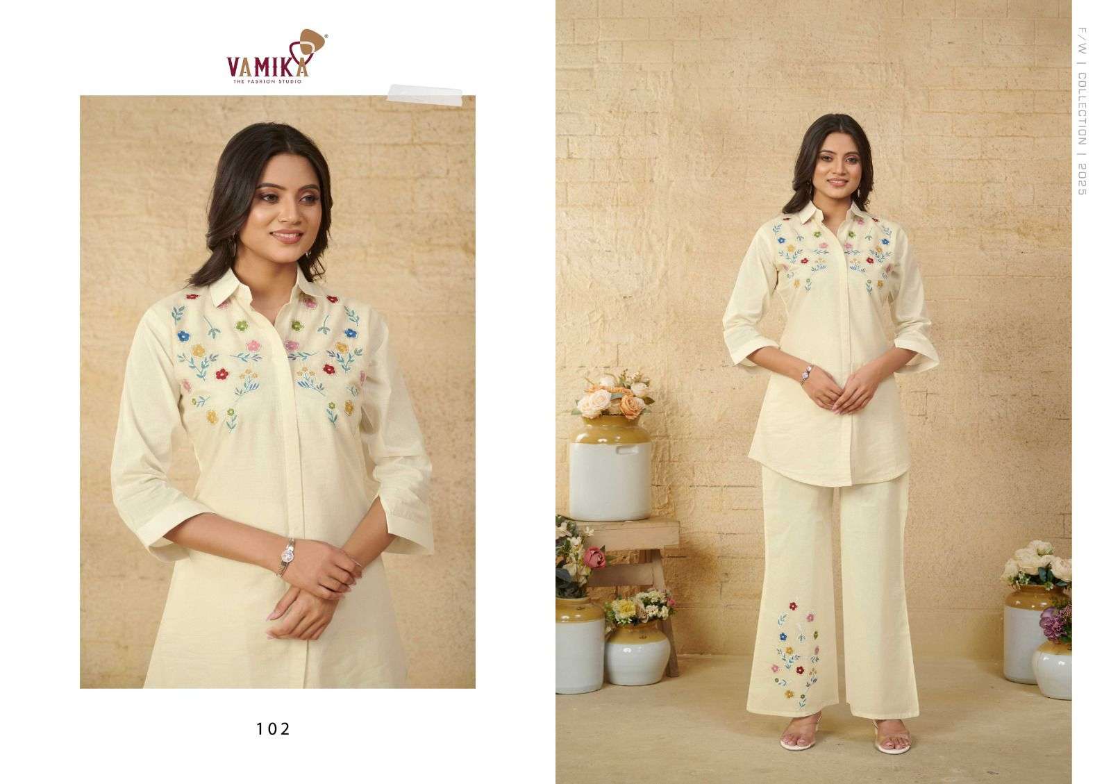 VAMIKA VICTORIA COTTON PREETY LOOKS SUMMER WEAR LADIES CO-ORD SET