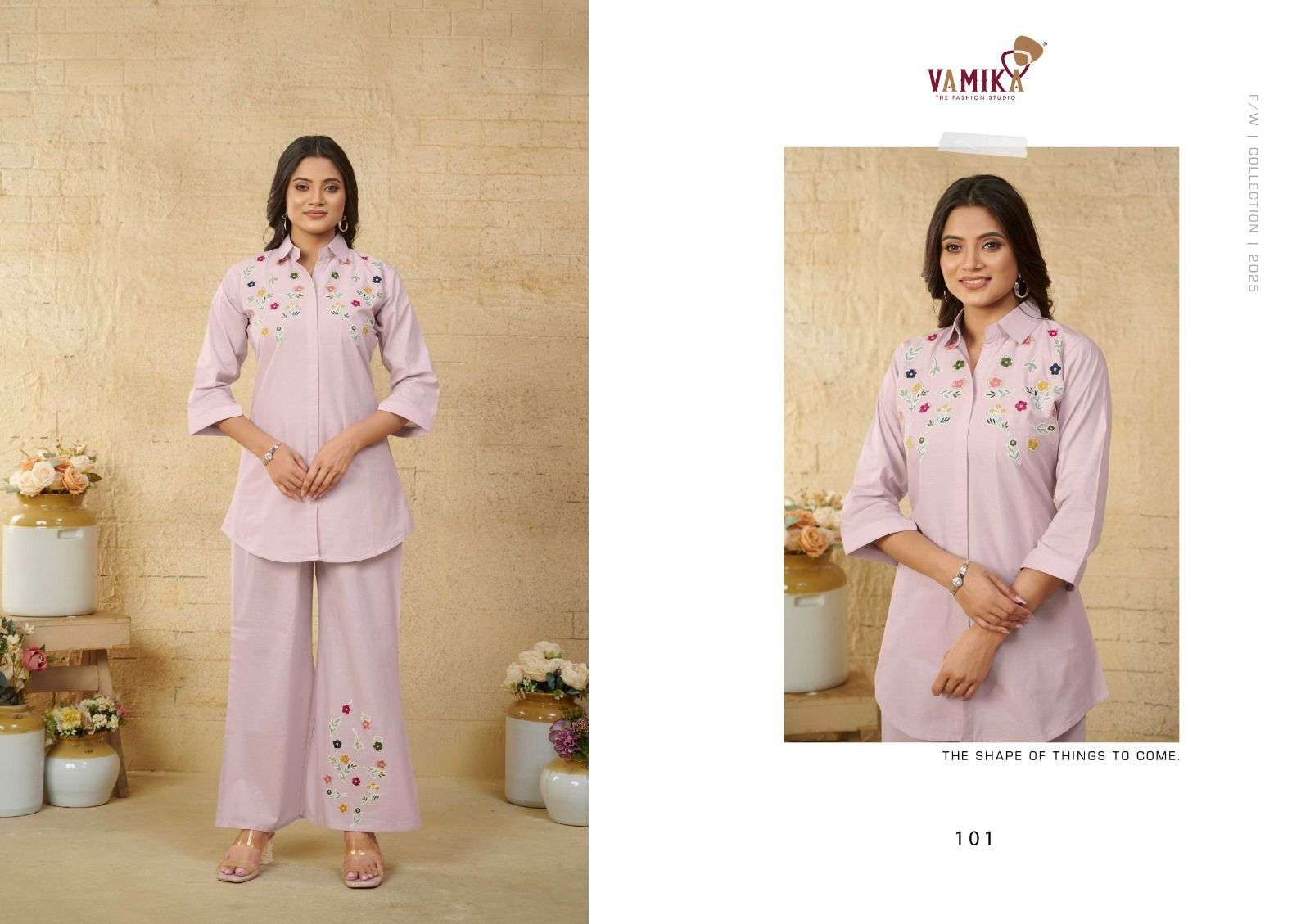 VAMIKA VICTORIA COTTON PREETY LOOKS SUMMER WEAR LADIES CO-ORD SET