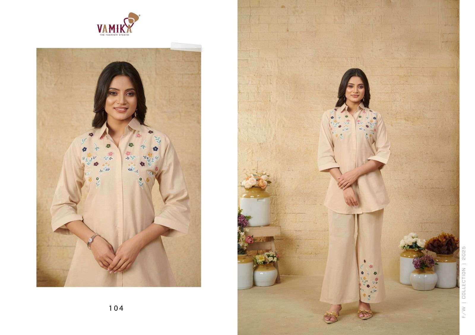 VAMIKA VICTORIA COTTON PREETY LOOKS SUMMER WEAR LADIES CO-ORD SET