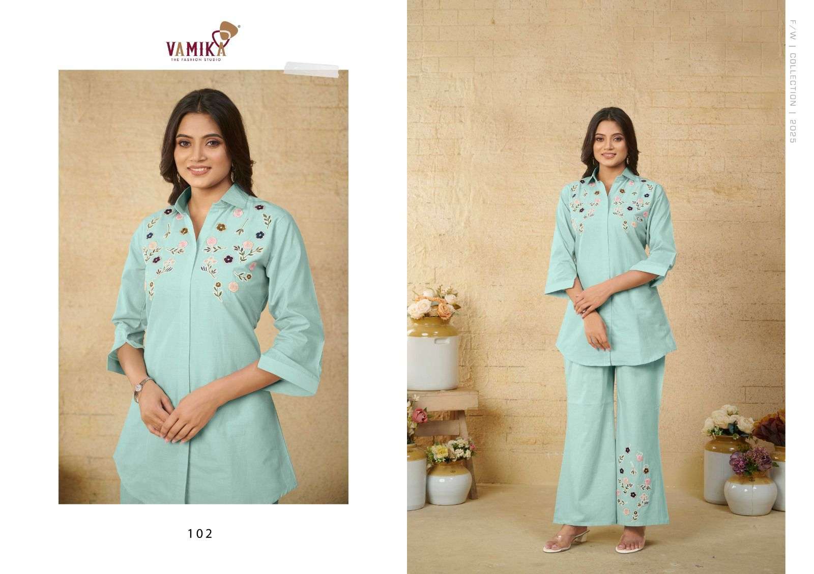 VAMIKA VICTORIA COTTON PREETY LOOKS SUMMER WEAR LADIES CO-ORD SET