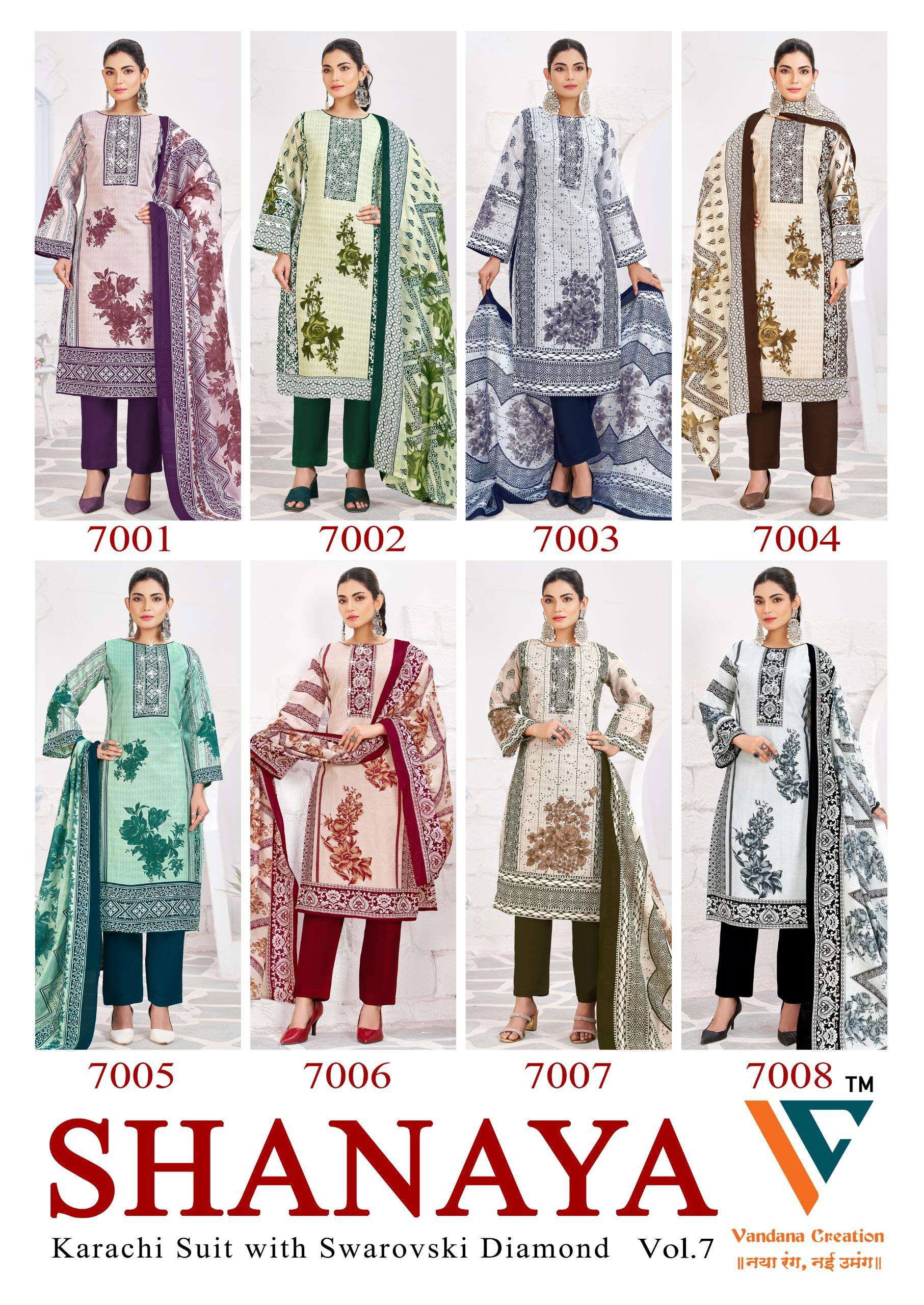 VANDANA‎ CREATION SHANAYA VOL 7 COTTON DIGITAL PRINTS SALWAR SUIT